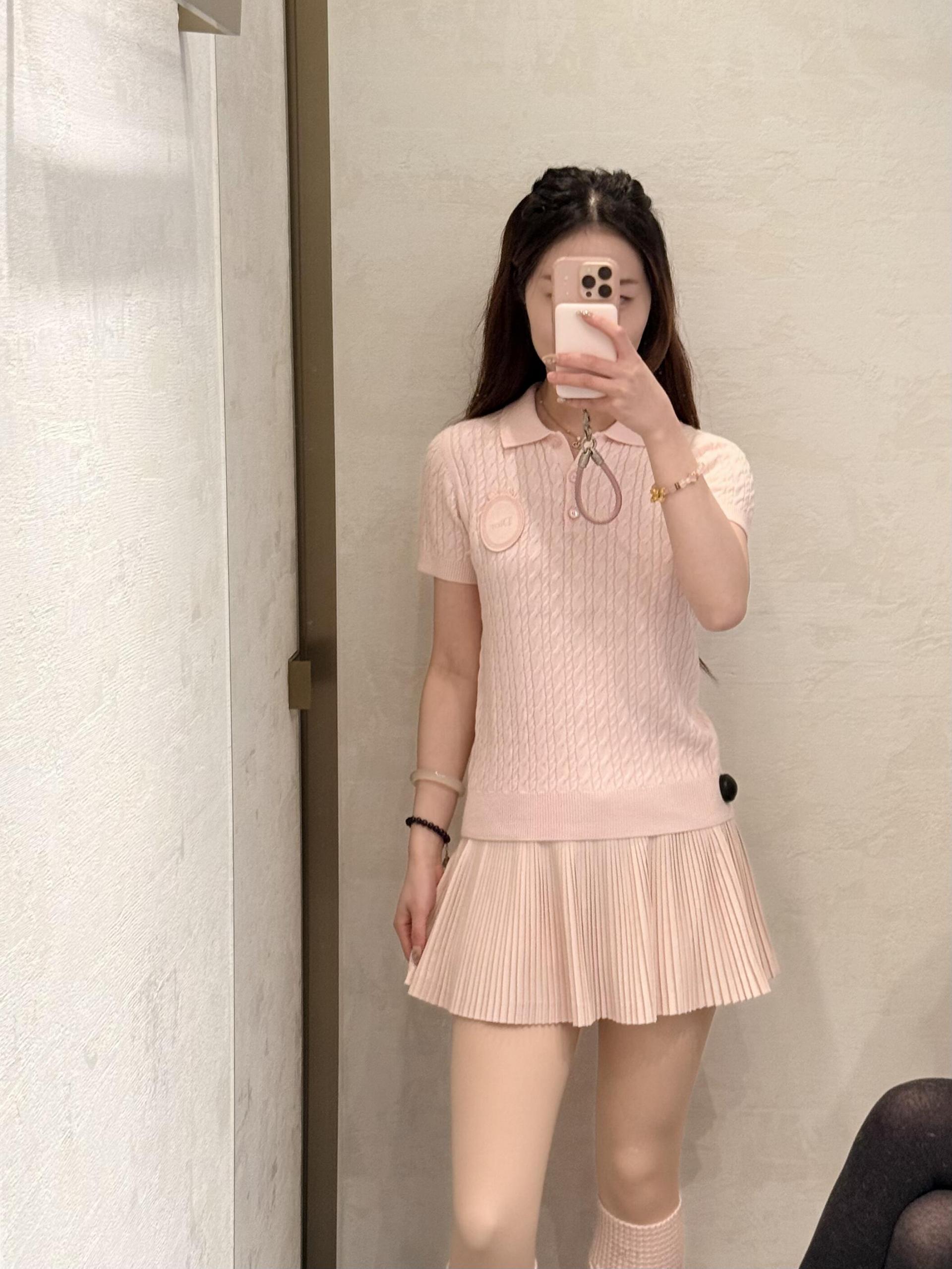 [고퀄]디올 카라 반팔 니트