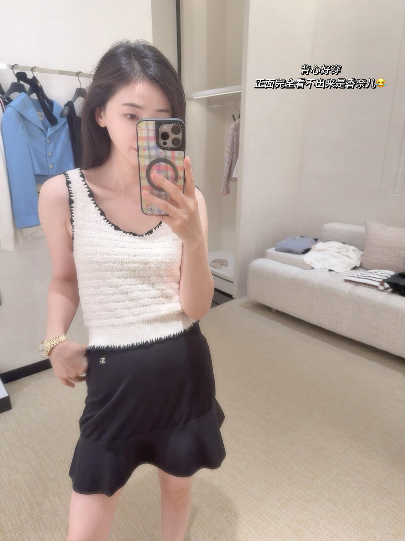 [고퀄]샤넬 크롭 나시