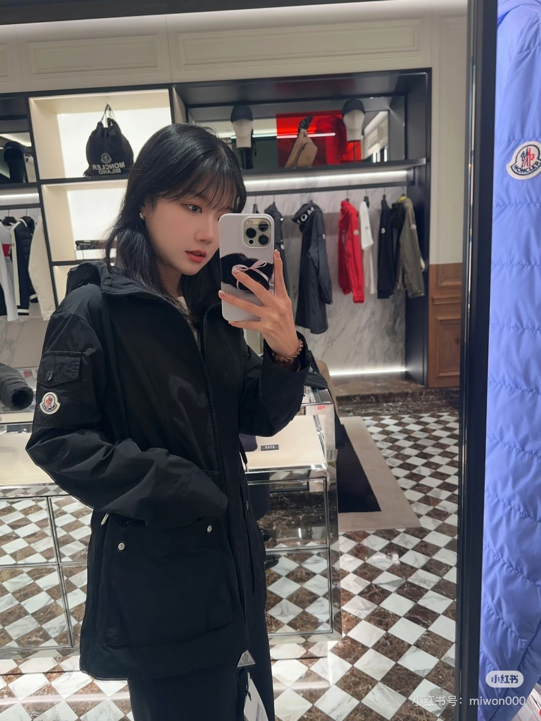 몽클레어 후드 포켓 바람막이 2컬러