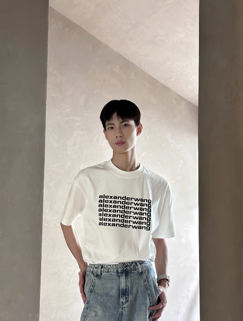 알렉산더왕 맨즈 남여공용 로고 반팔티 3컬러