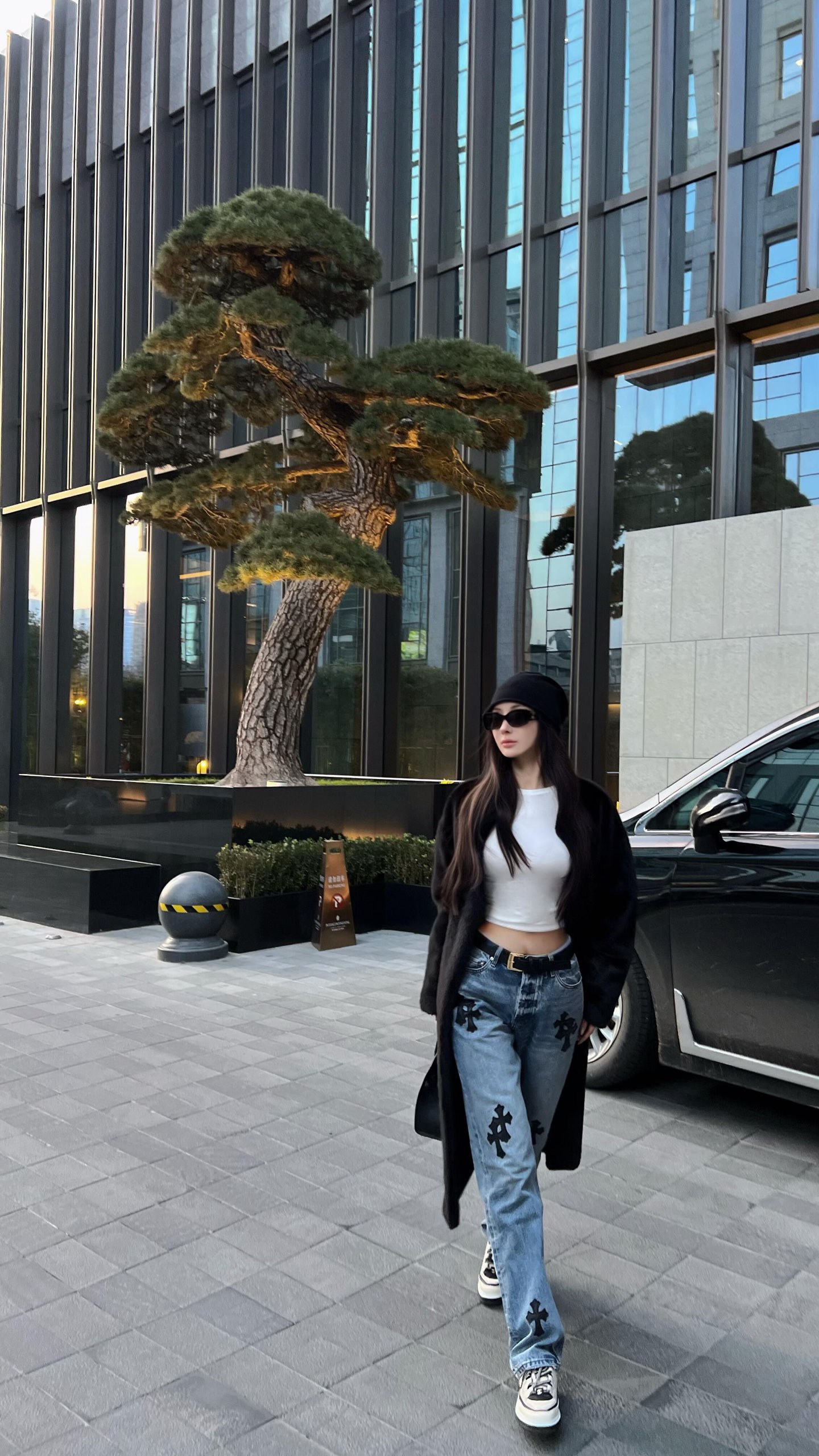 크롬하츠 맨즈 남여공용 패치 데님 팬츠