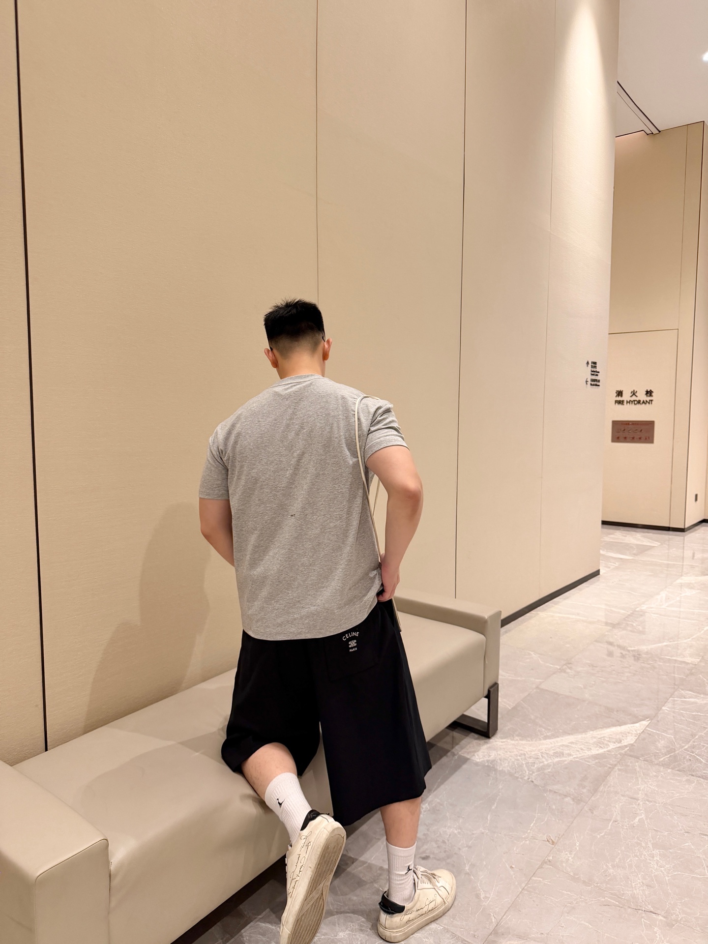 셀린느 맨즈 밴딩 숏팬츠 2컬러