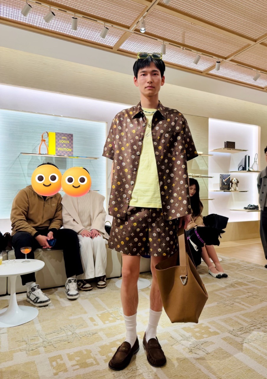 루이비통 맨즈 모노그램 반팔 셔츠
