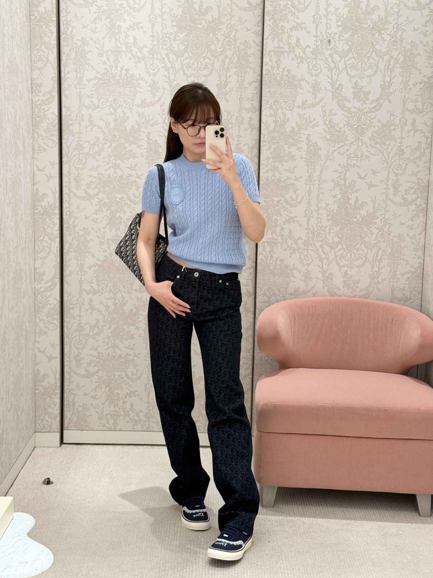 [고퀄]디올 반팔 니트