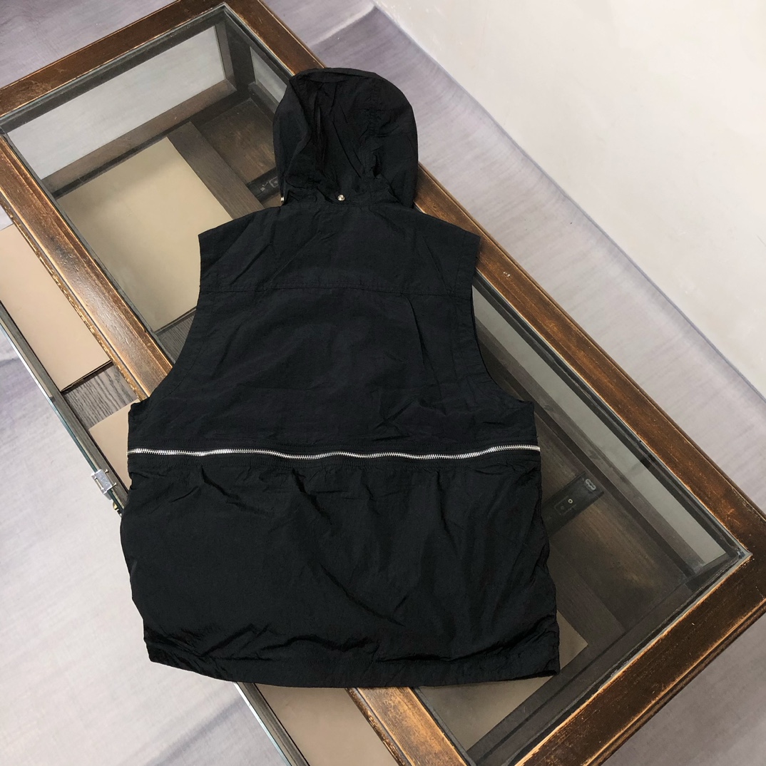 스톤아일랜드 맨즈 후드 조끼 자켓