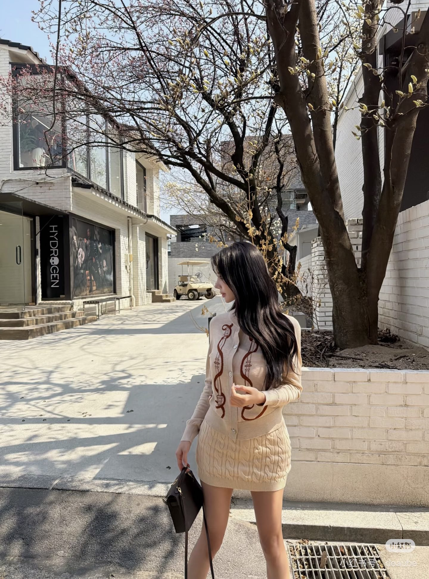 에르메스 패턴 가디건 2컬러