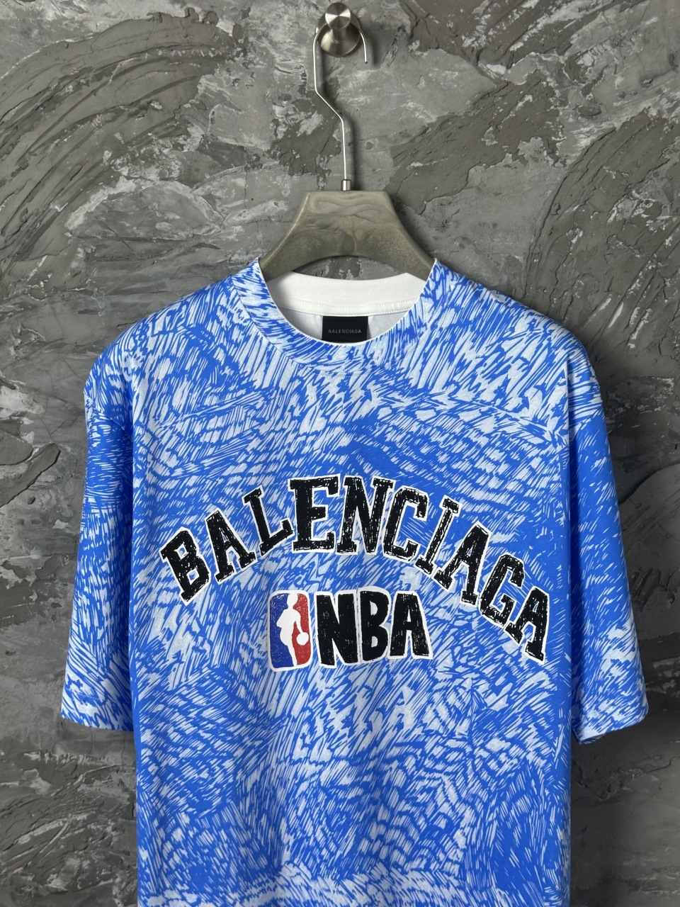 발렌시아가 맨즈 남여공용 NBA 반팔티 2컬러