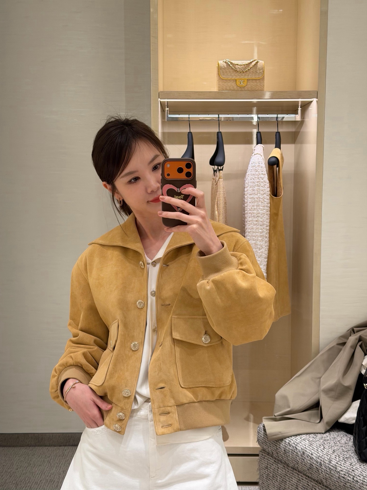 [고퀄]샤넬 빅 카라 스웨이드 자켓