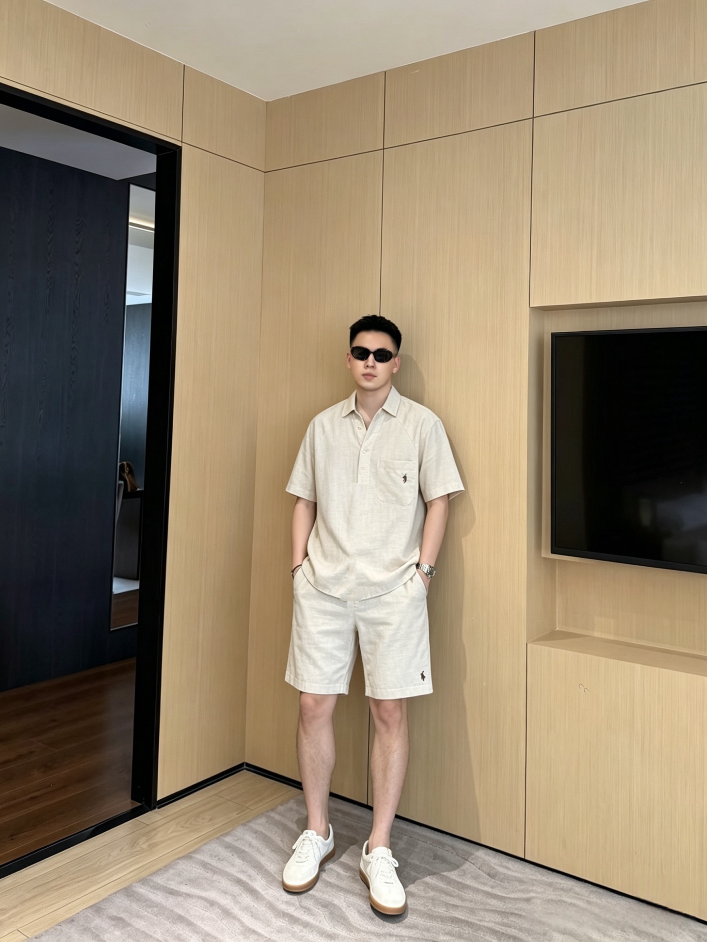 폴로 맨즈 밴딩 숏팬츠