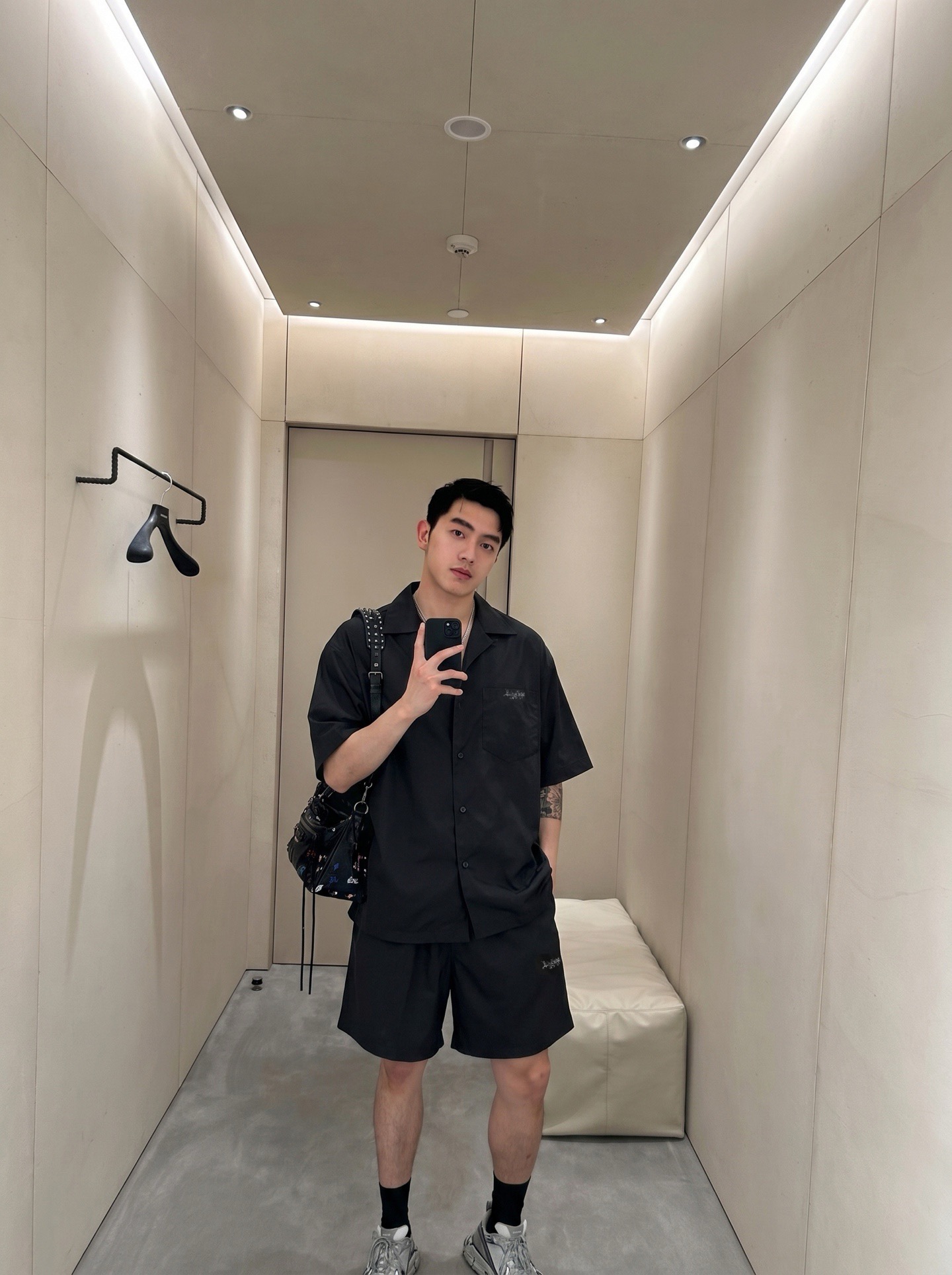 발렌시아가 맨즈 반팔 셔츠