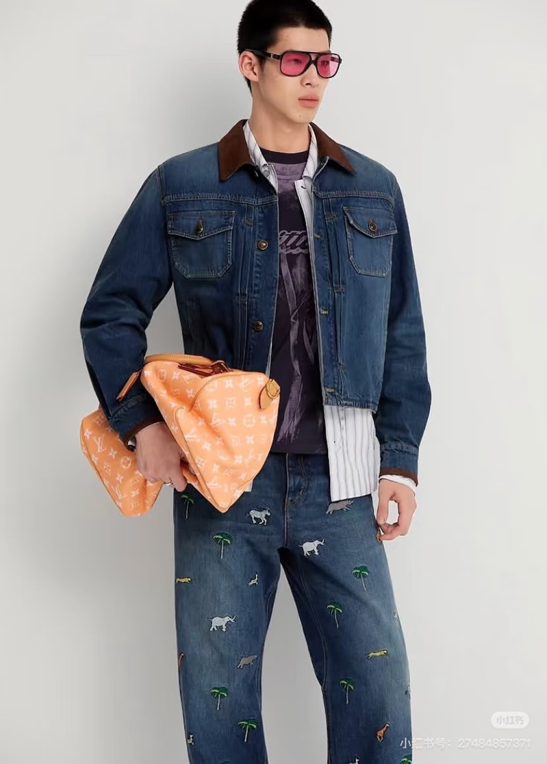 루이비통 맨즈 데님 자켓
