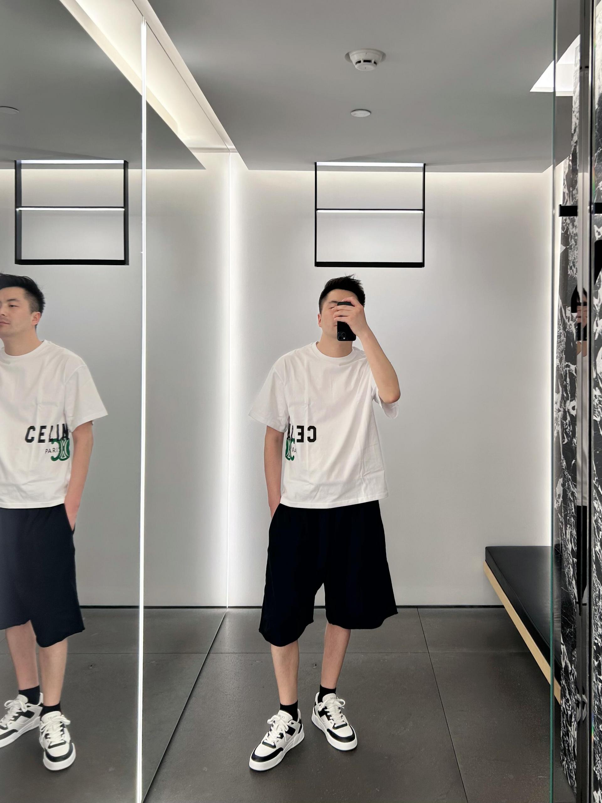 셀린느 맨즈 밴딩 숏팬츠 2컬러