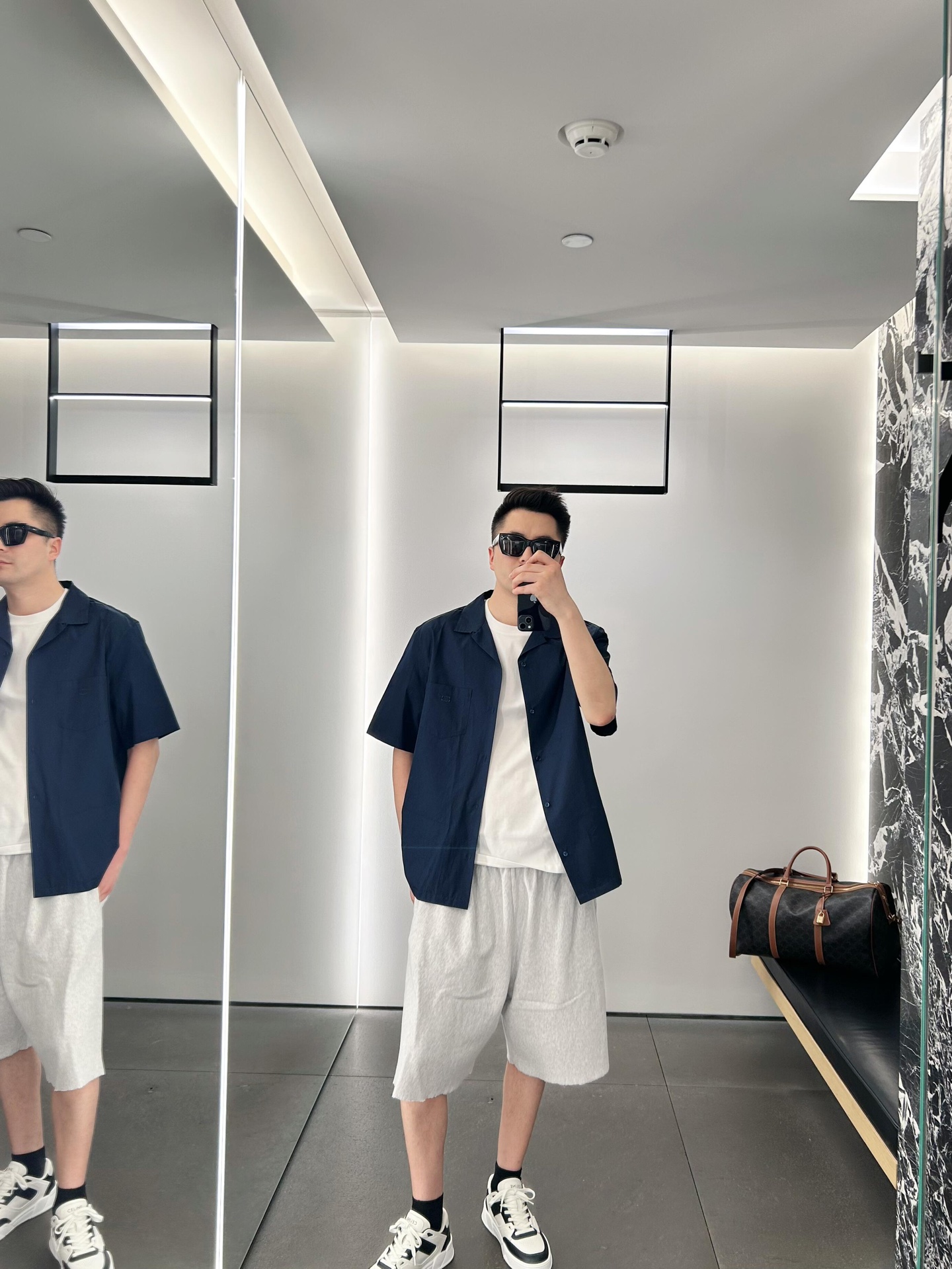 셀린느 맨즈 밴딩 숏팬츠 2컬러