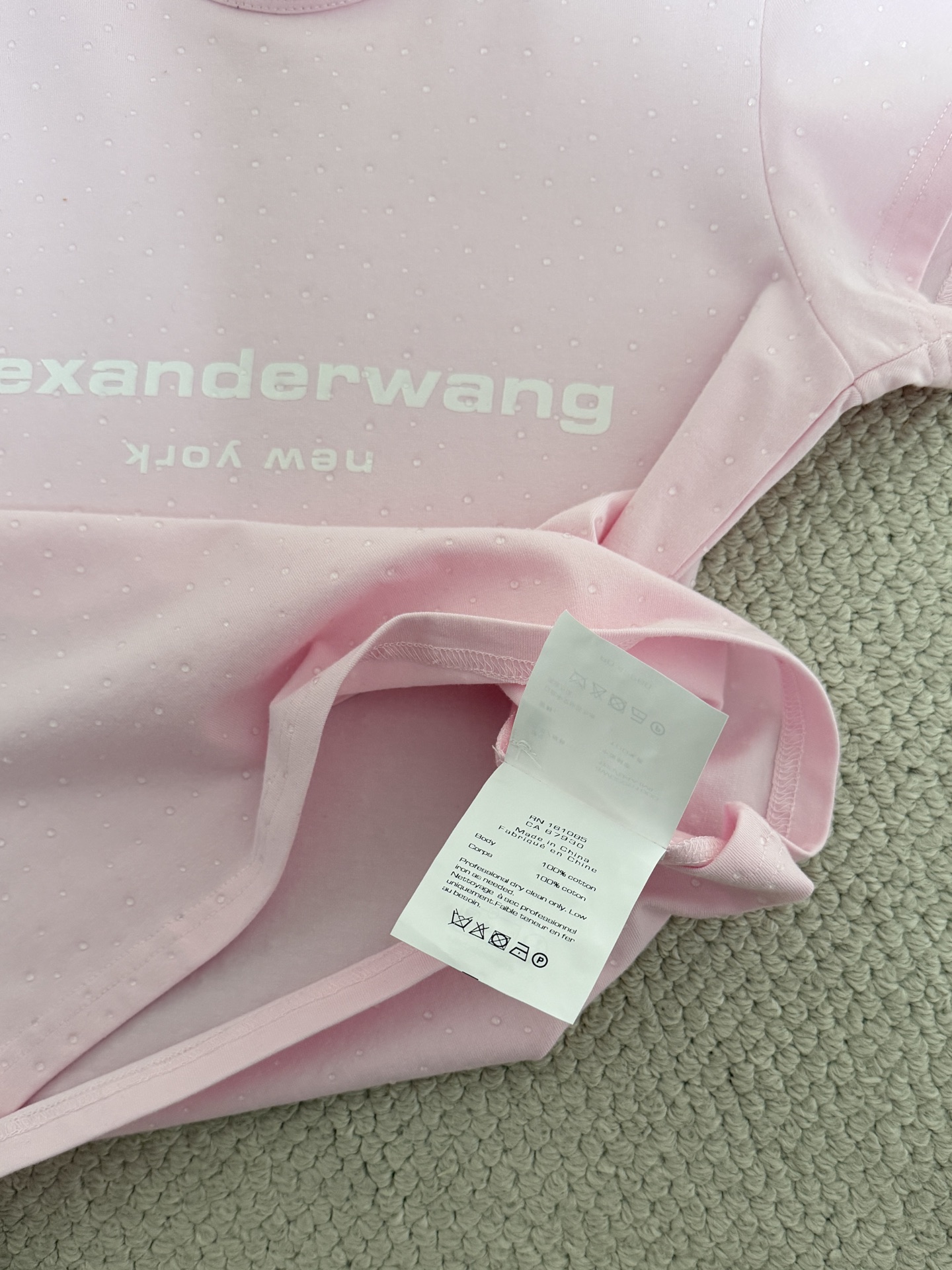 [고퀄]알렉산더왕 크롭 반팔티