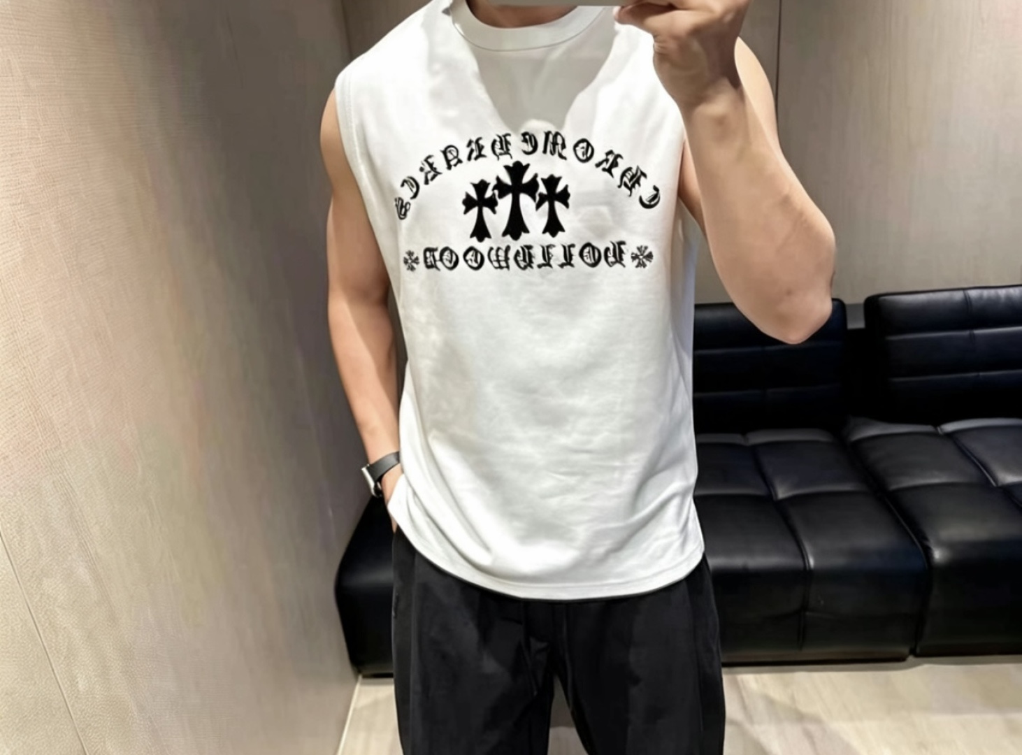 크롬하츠 맨즈 민소매 나시