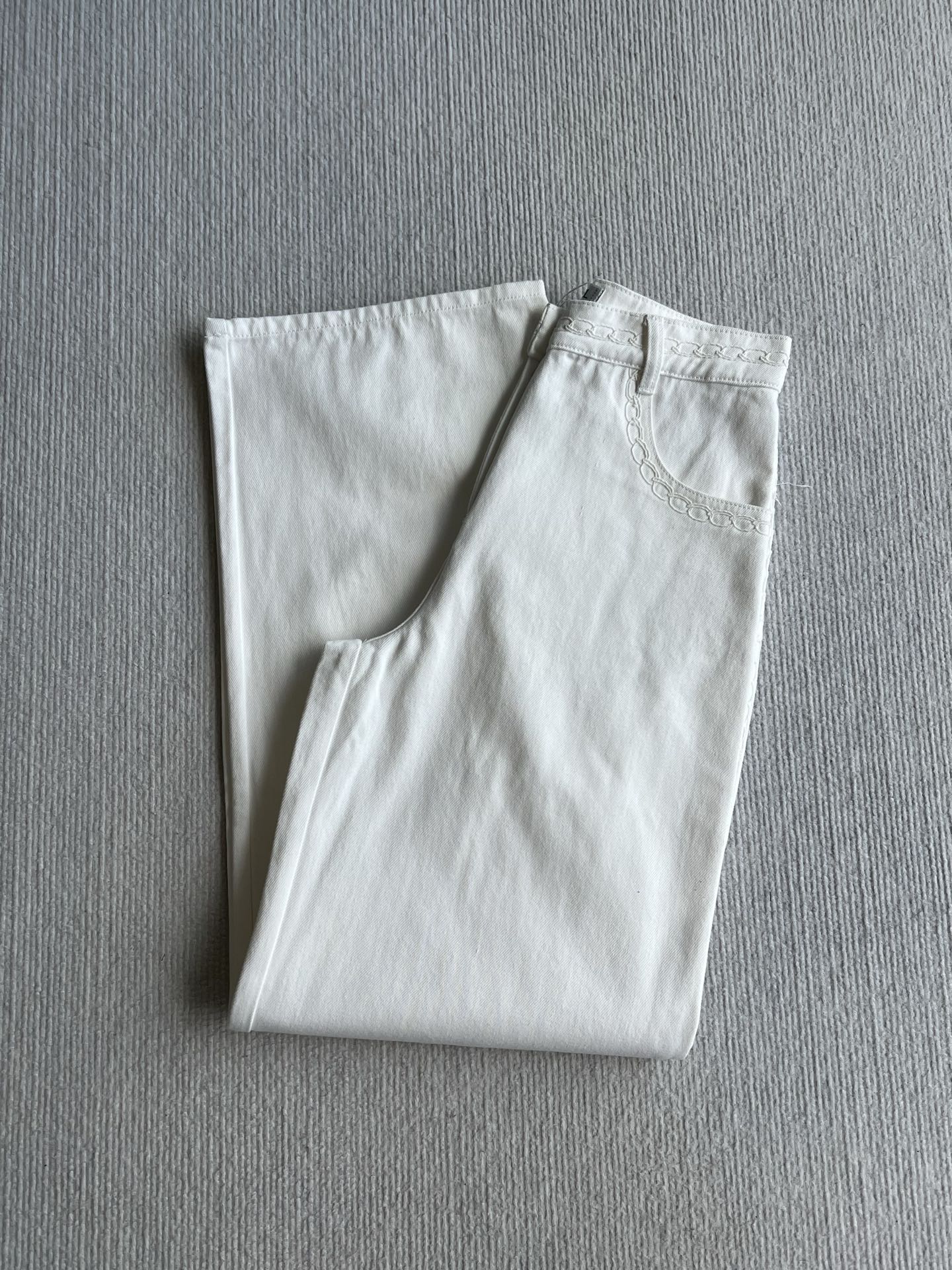 샤넬 자수 팬츠