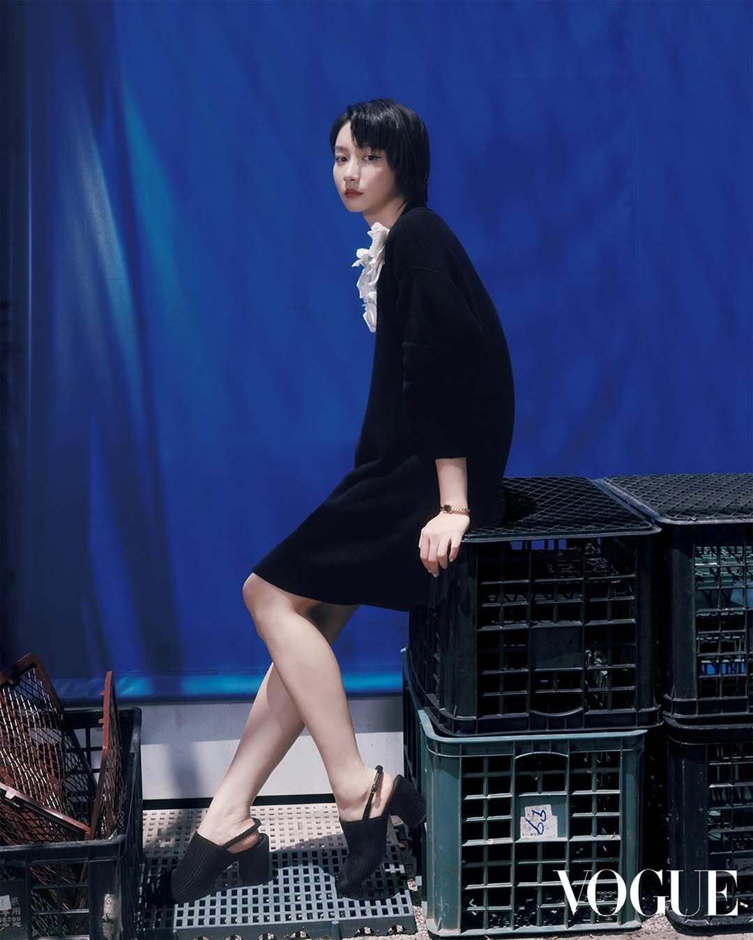 [고퀄]샤넬 까멜리아 니트 원피스