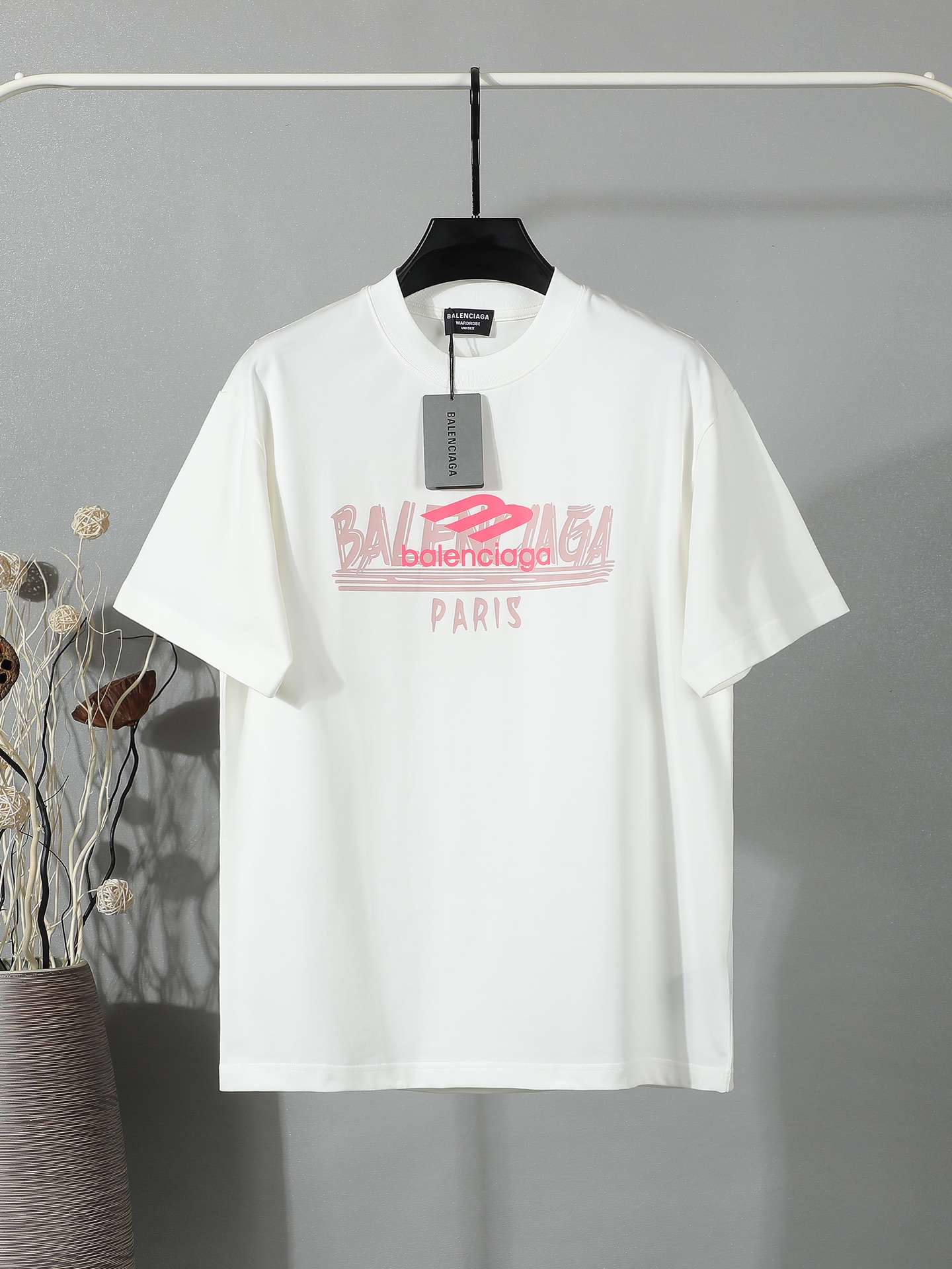 발렌시아가 맨즈 프린팅 반팔티 2컬러