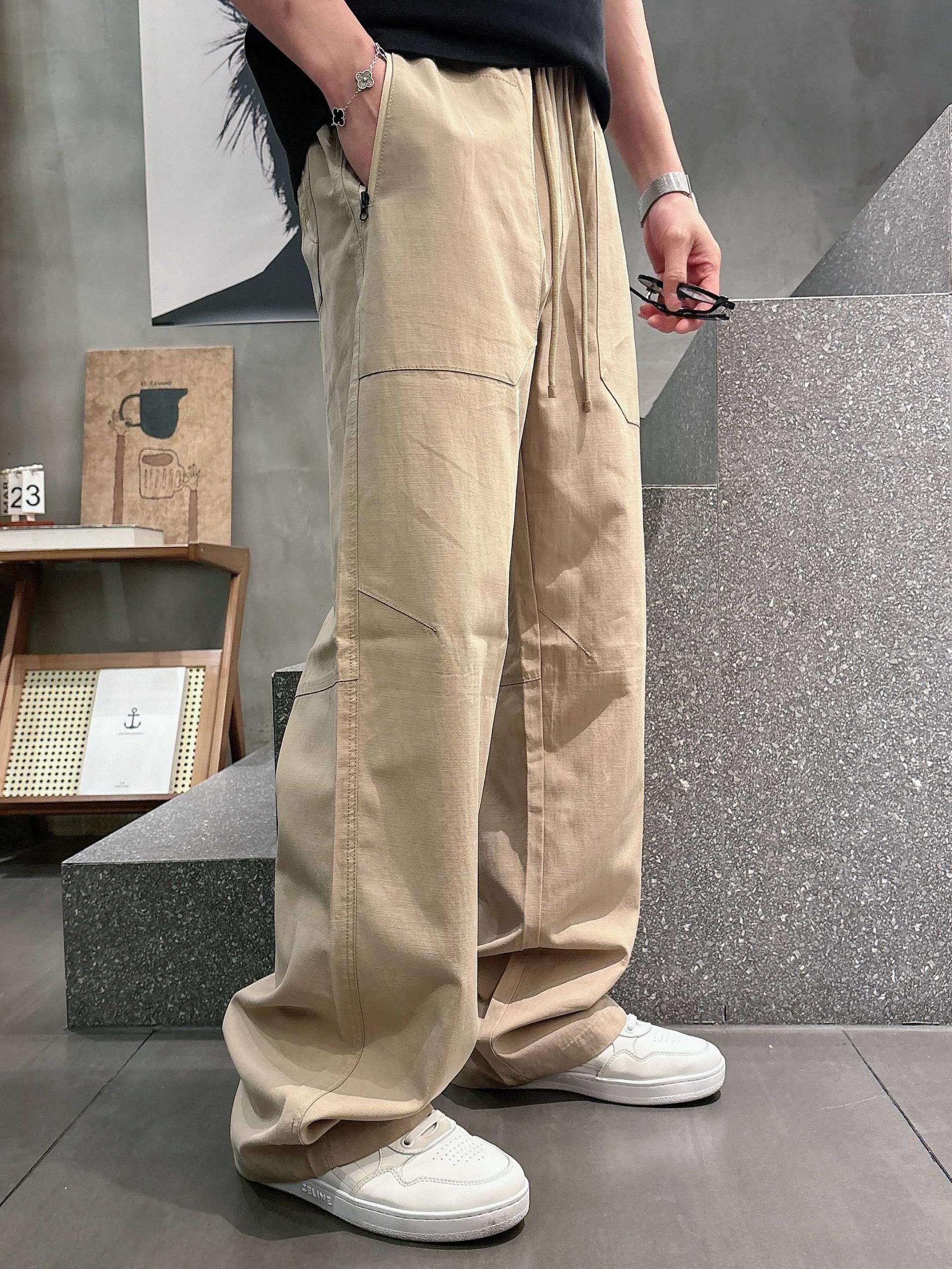 루이비통 맨즈 로고 밴딩 팬츠