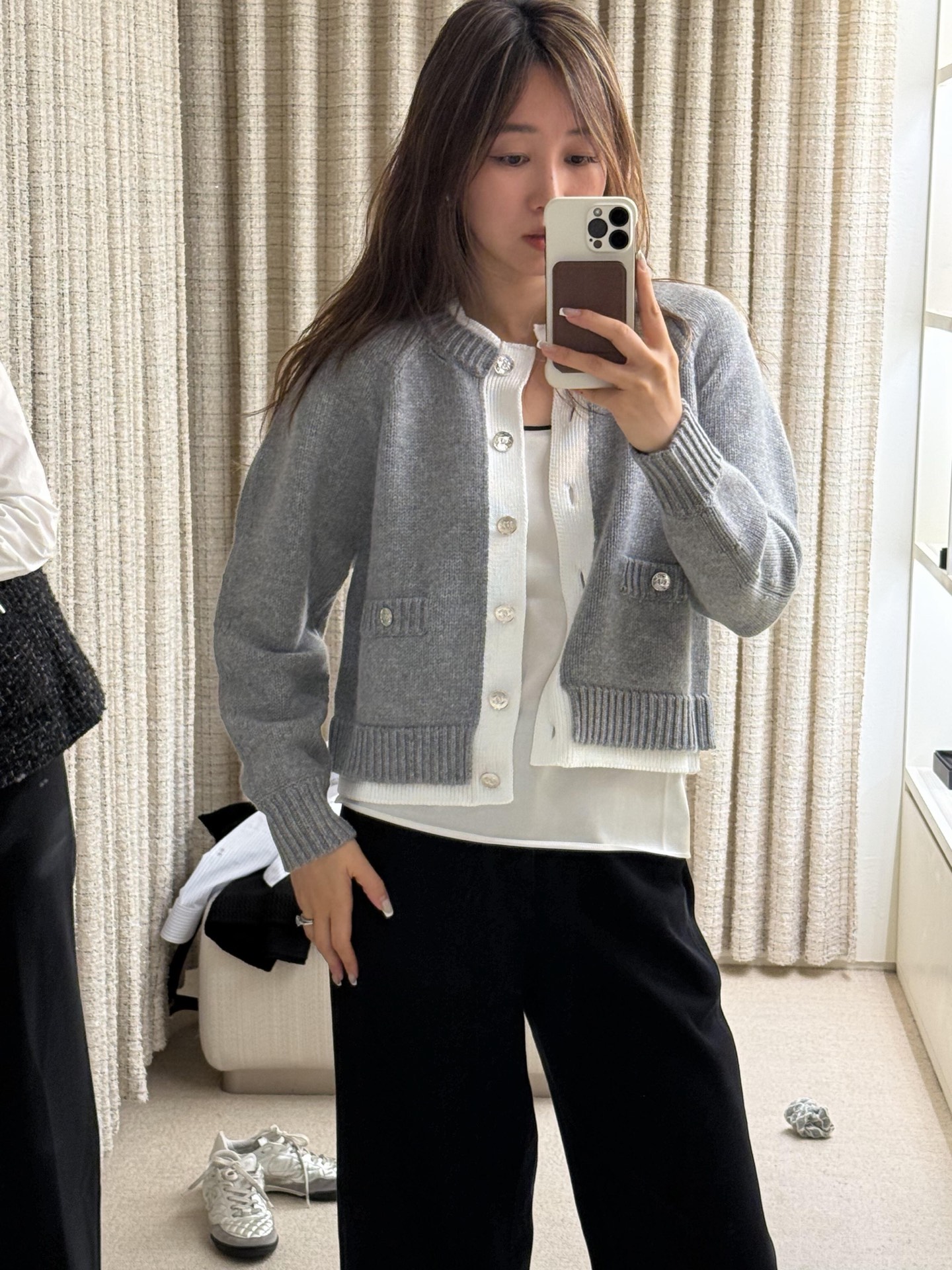 [고퀄]샤넬 레이어드 가디건 2컬러