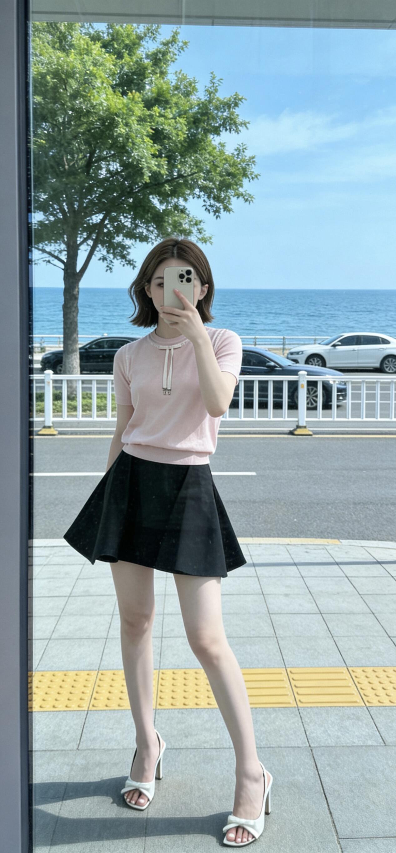 [고퀄]디올 리본 반팔 니트