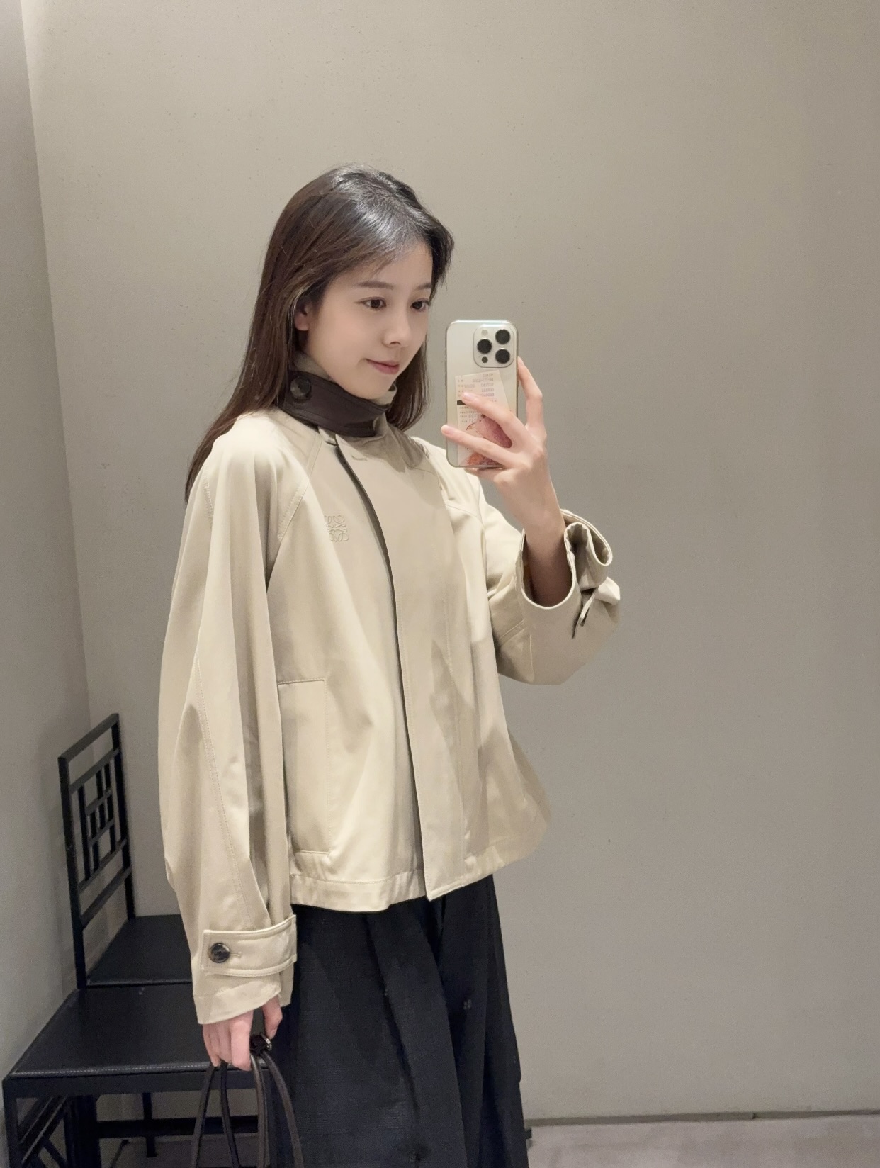 로에베 숏 트렌치 자켓