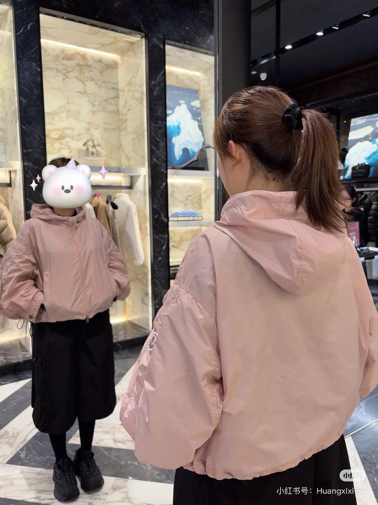 몽클레어 후드 숏 바람막이 3컬러