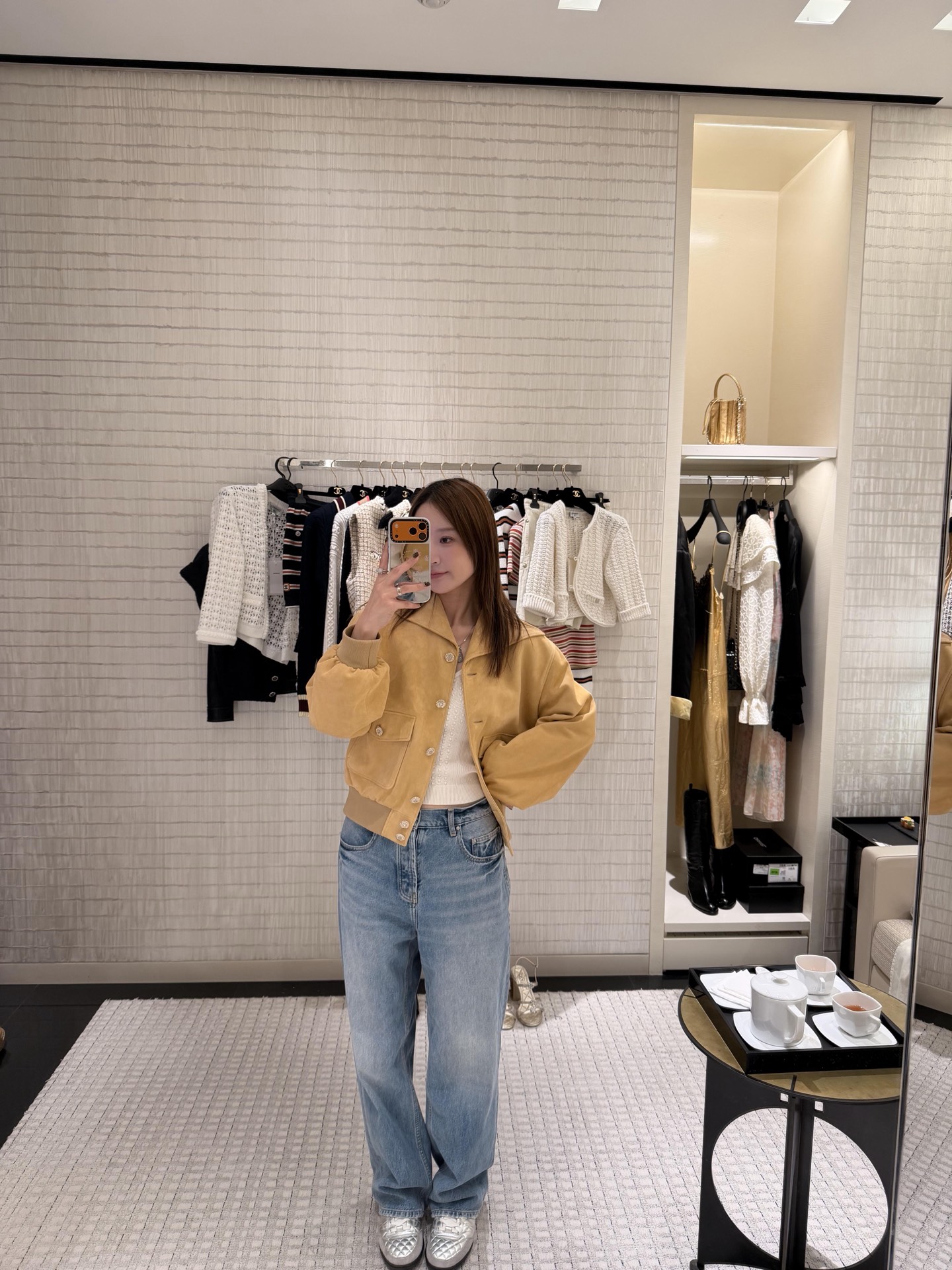 [고퀄]샤넬 빅 카라 스웨이드 자켓