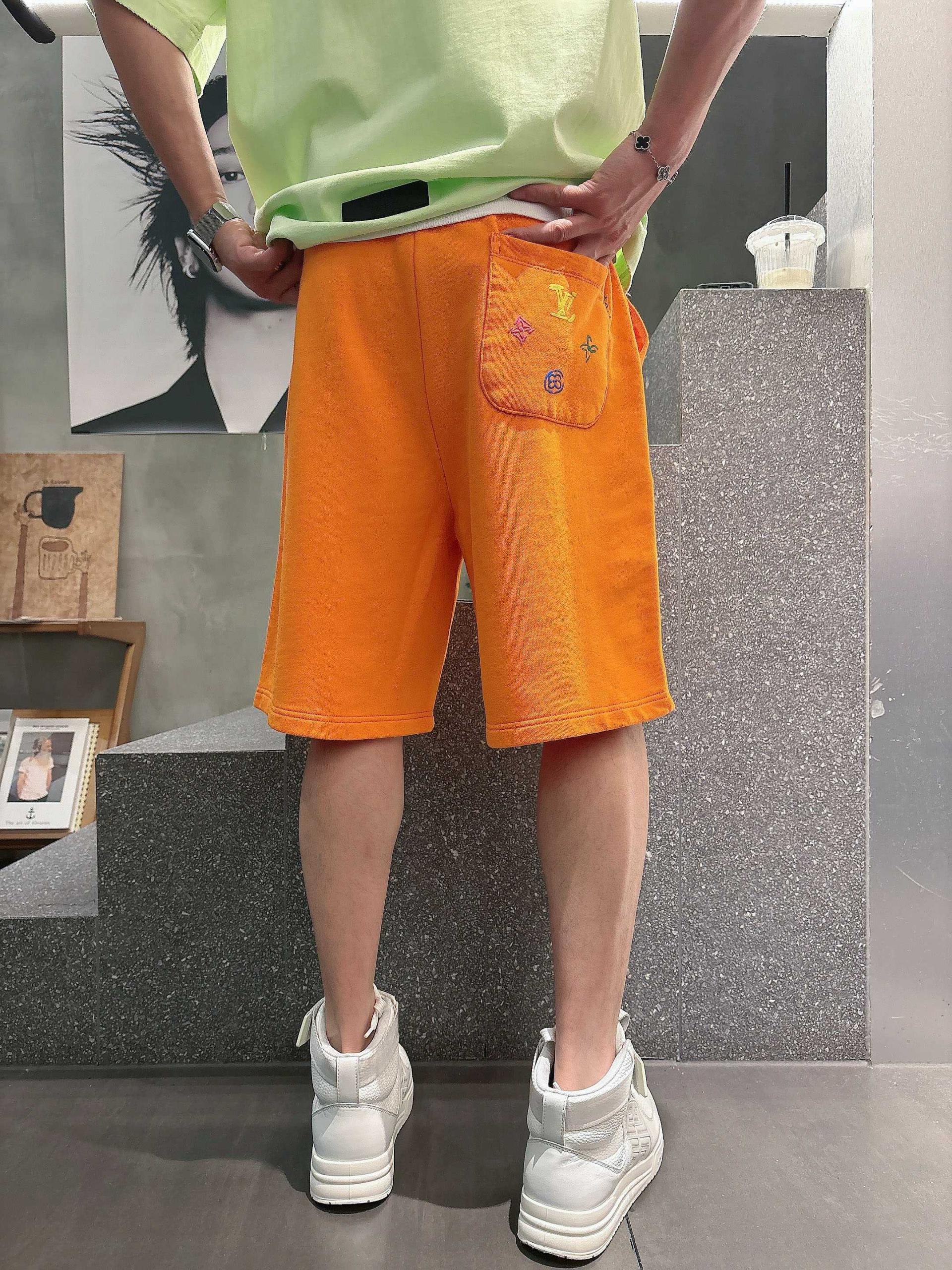 루이비통 맨즈 로고 밴딩 숏팬츠 3컬러