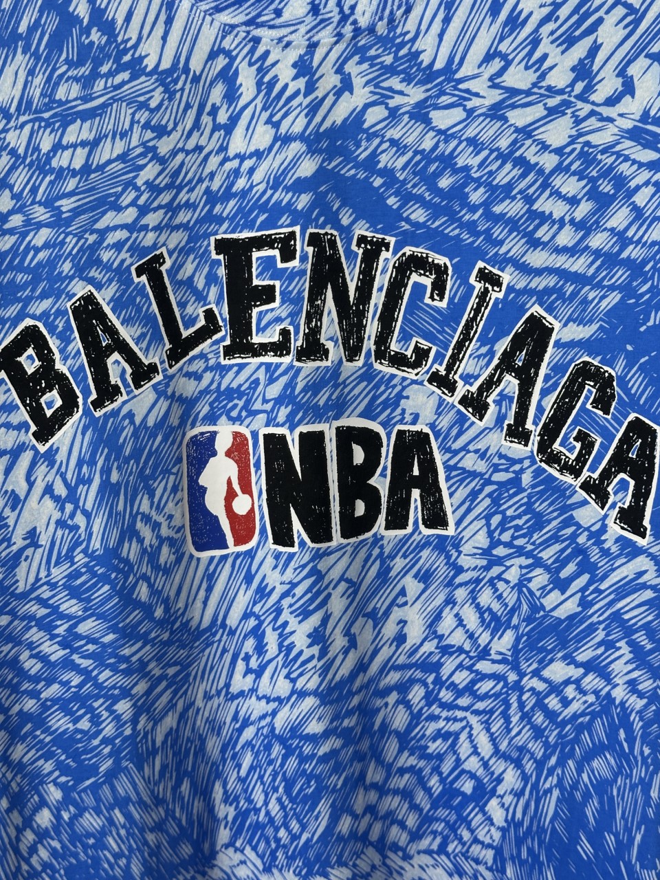발렌시아가 맨즈 남여공용 NBA 반팔티 2컬러