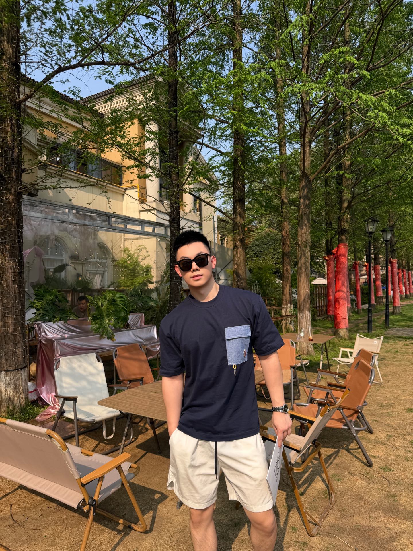 몽클레어 맨즈 포켓 반팔티 2컬러