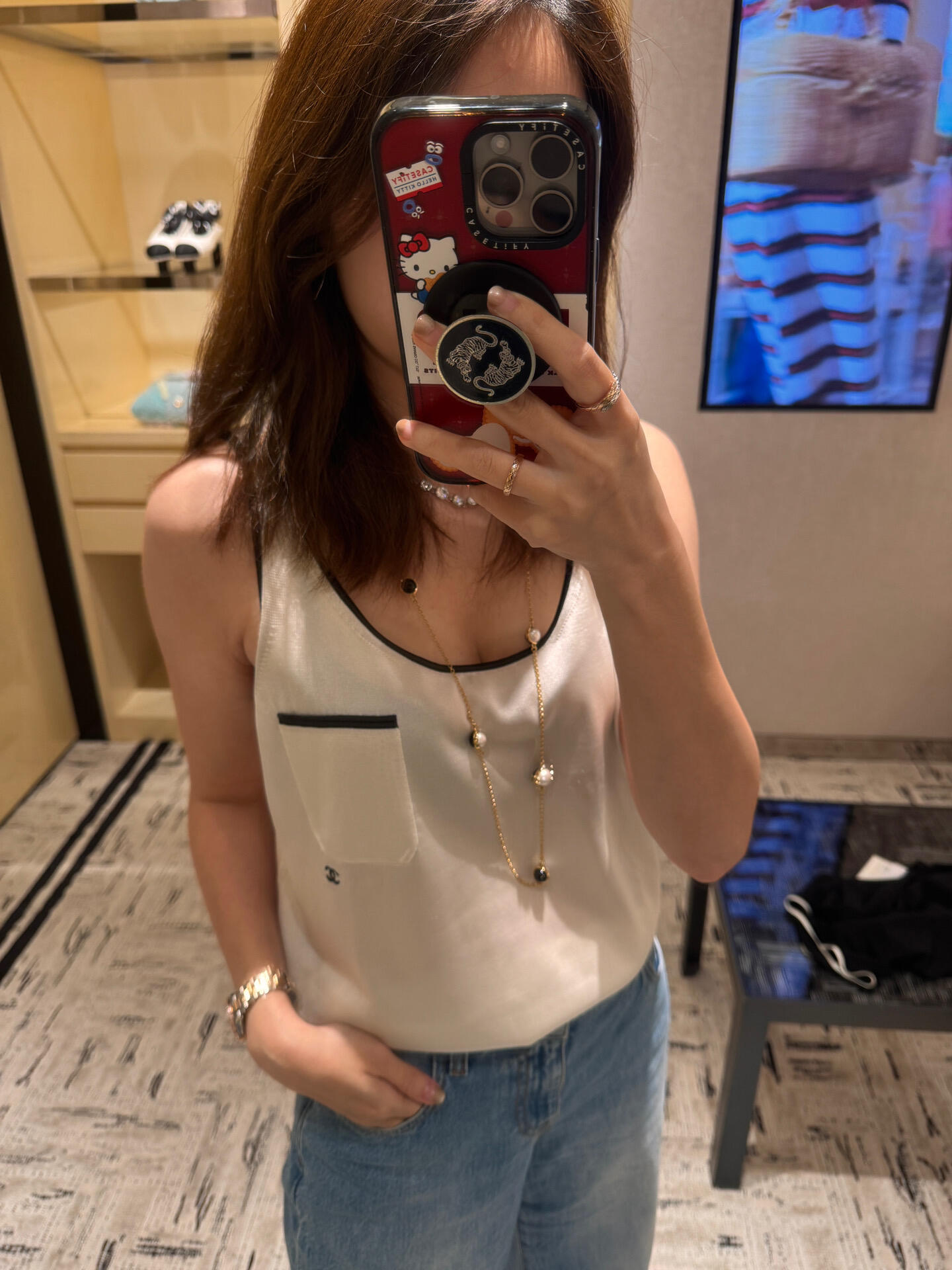 [고퀄]샤넬 미니 포켓 나시