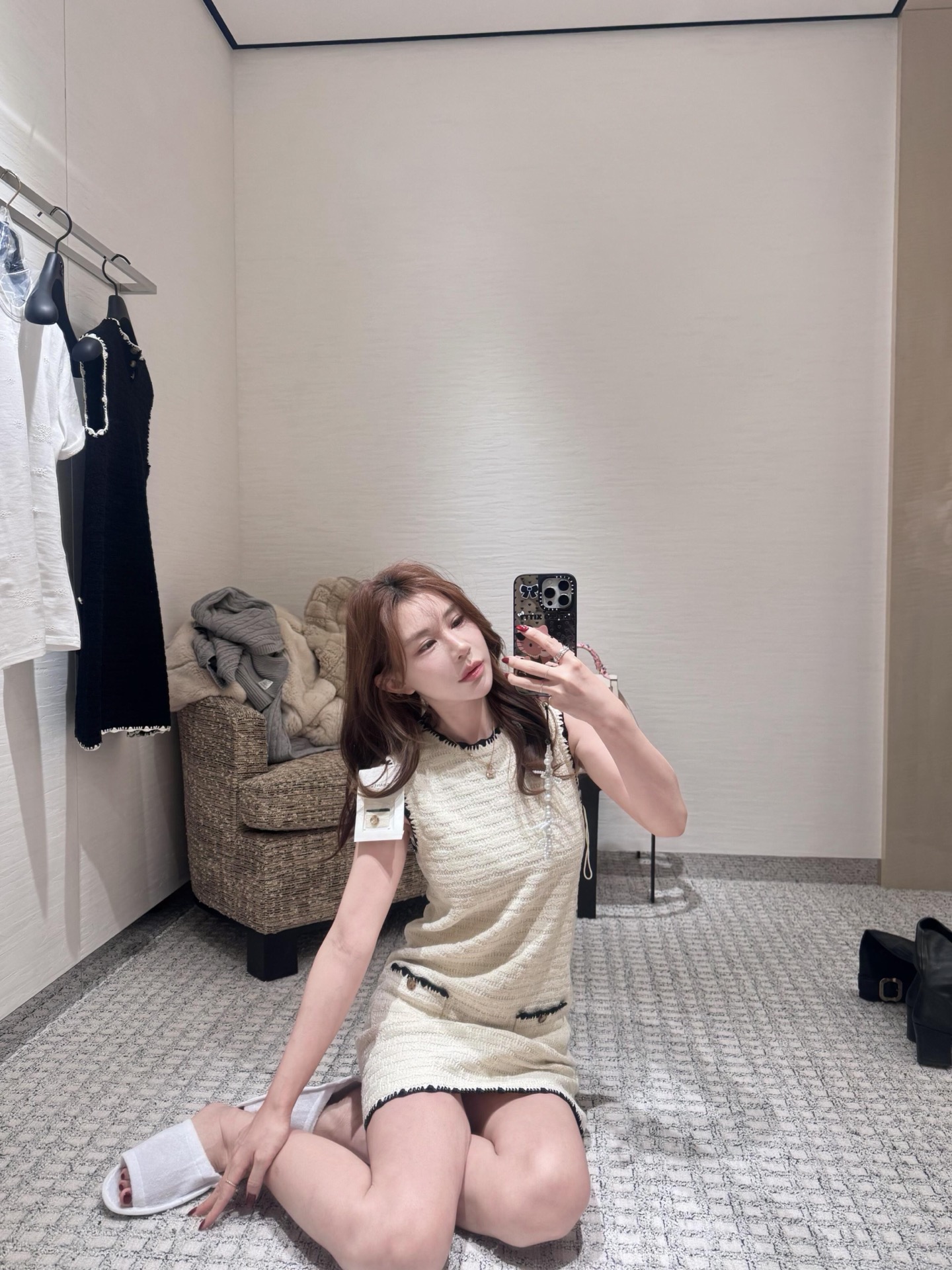 [고퀄]샤넬 나시 원피스 2컬러