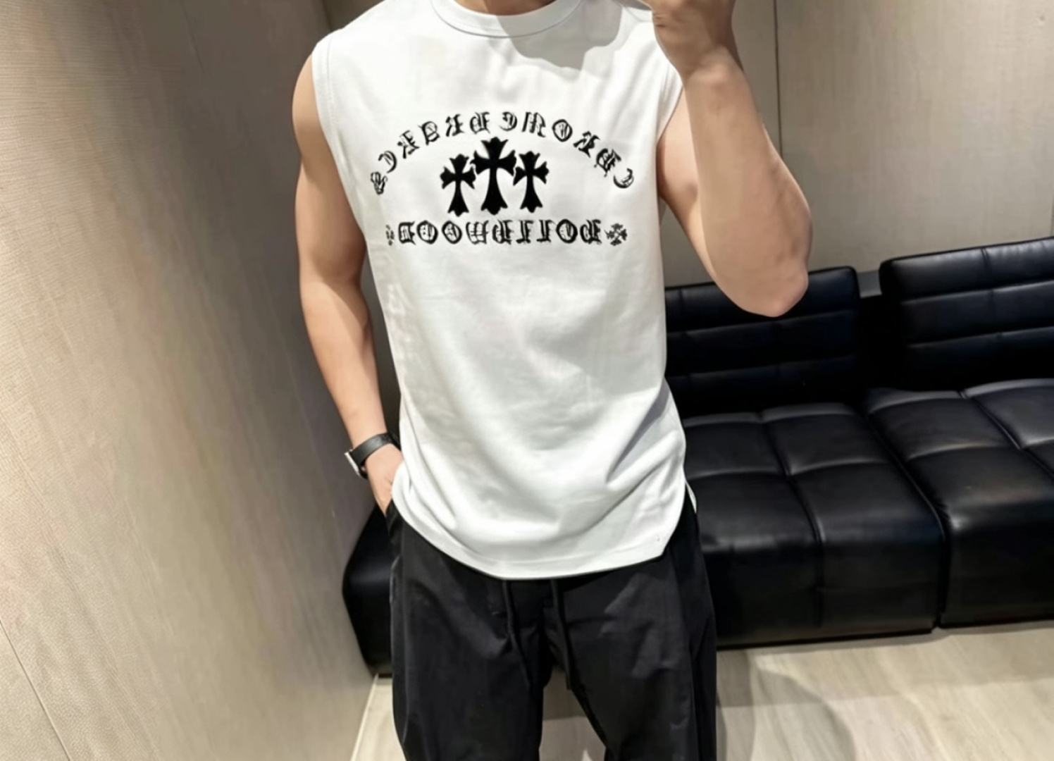 크롬하츠 맨즈 민소매 나시