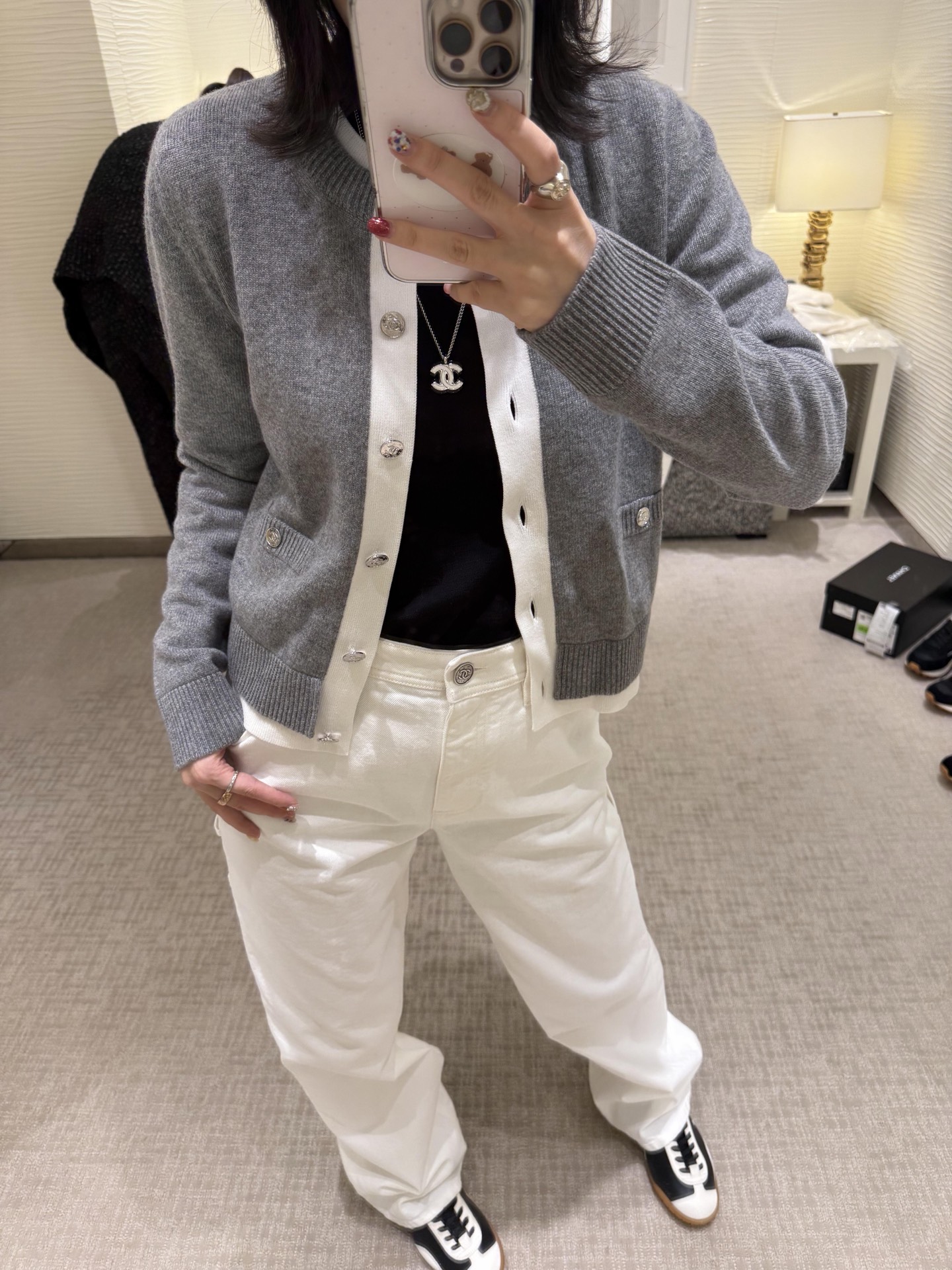 [고퀄]샤넬 레이어드 가디건 2컬러