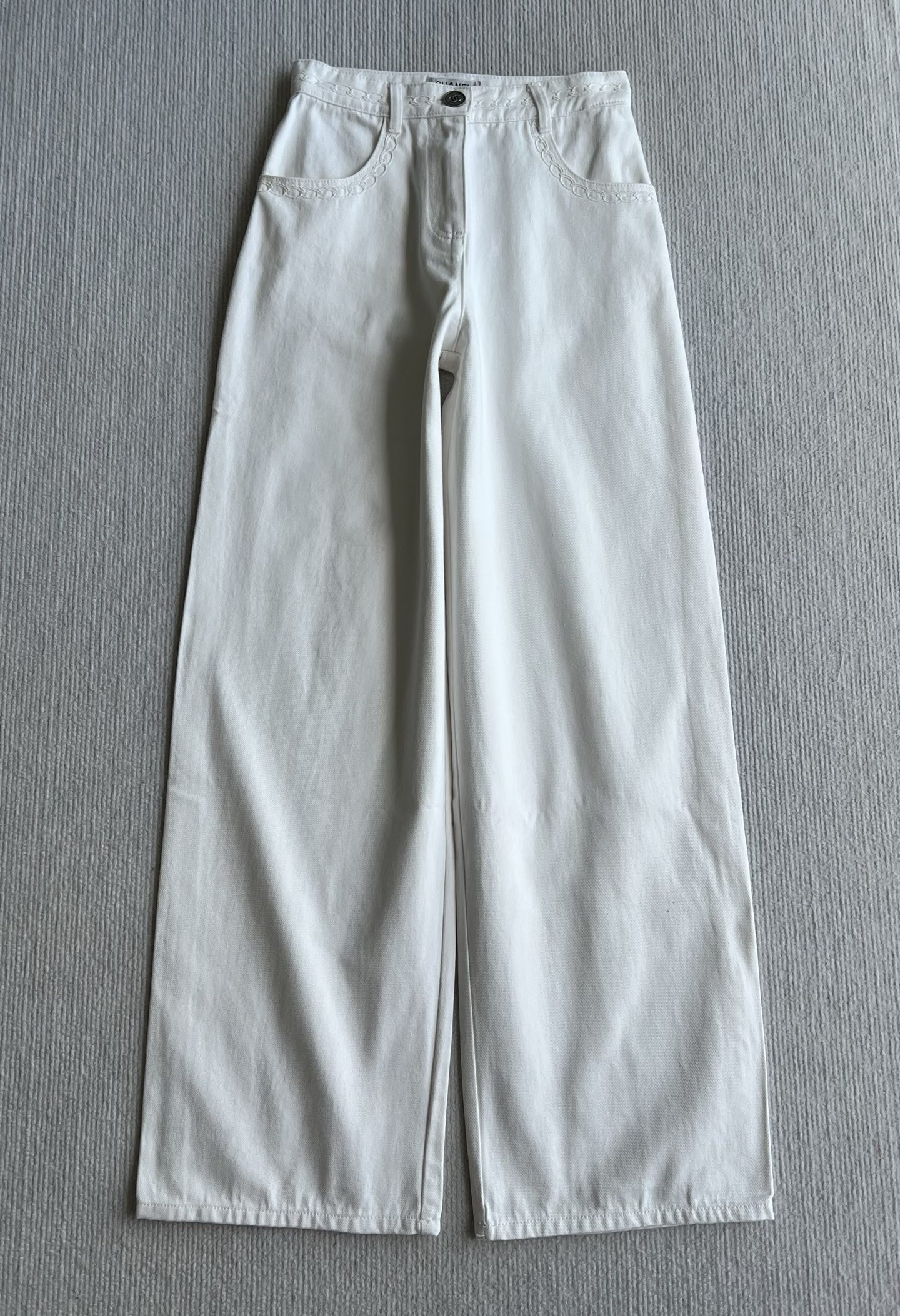 샤넬 자수 팬츠