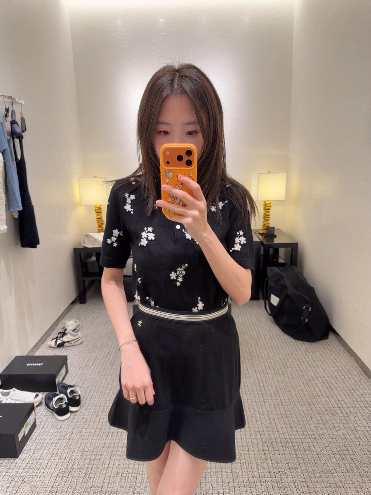 [고퀄]샤넬 플레어 미니 스커트