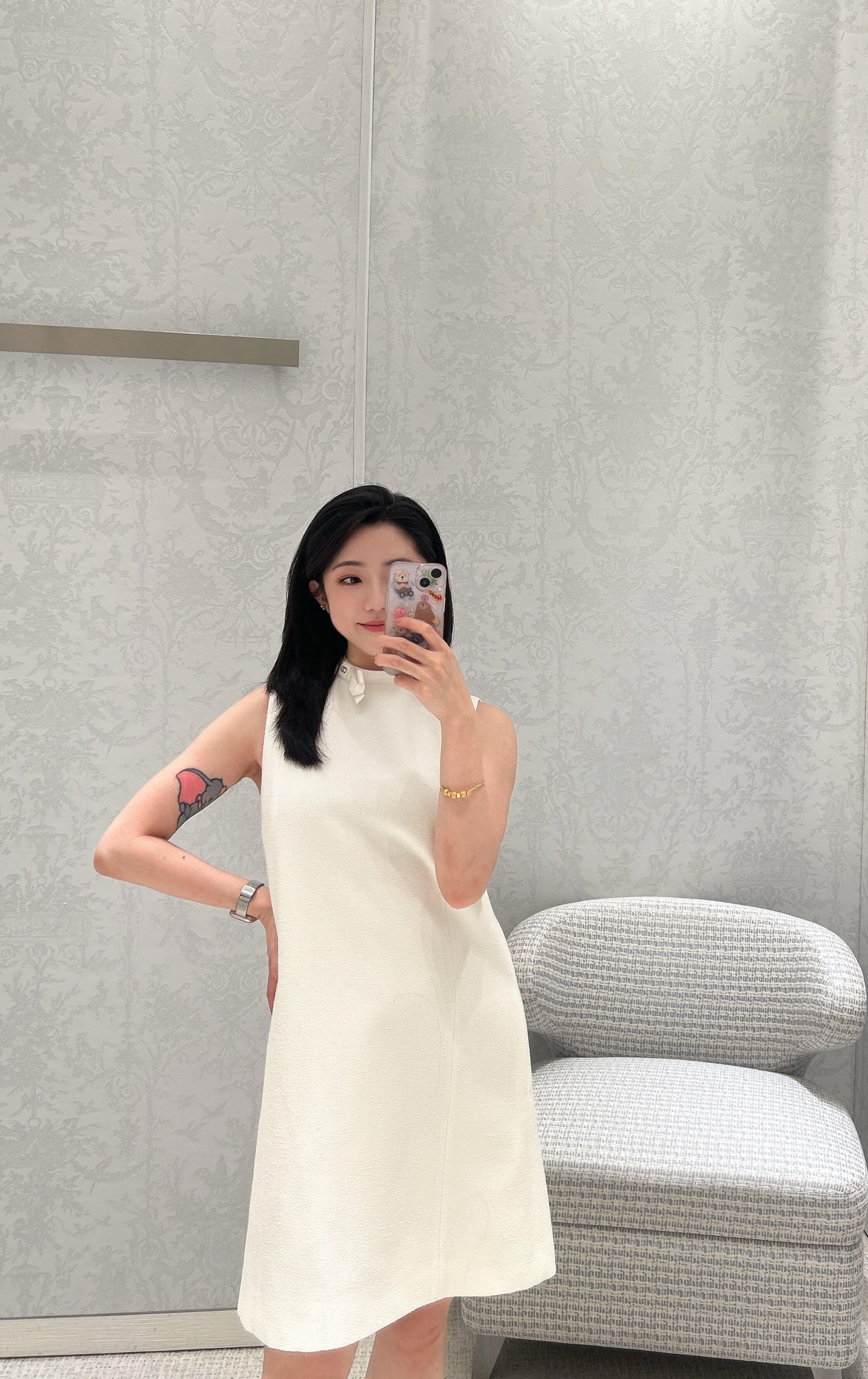 [고퀄]디올 나시 미니 원피스
