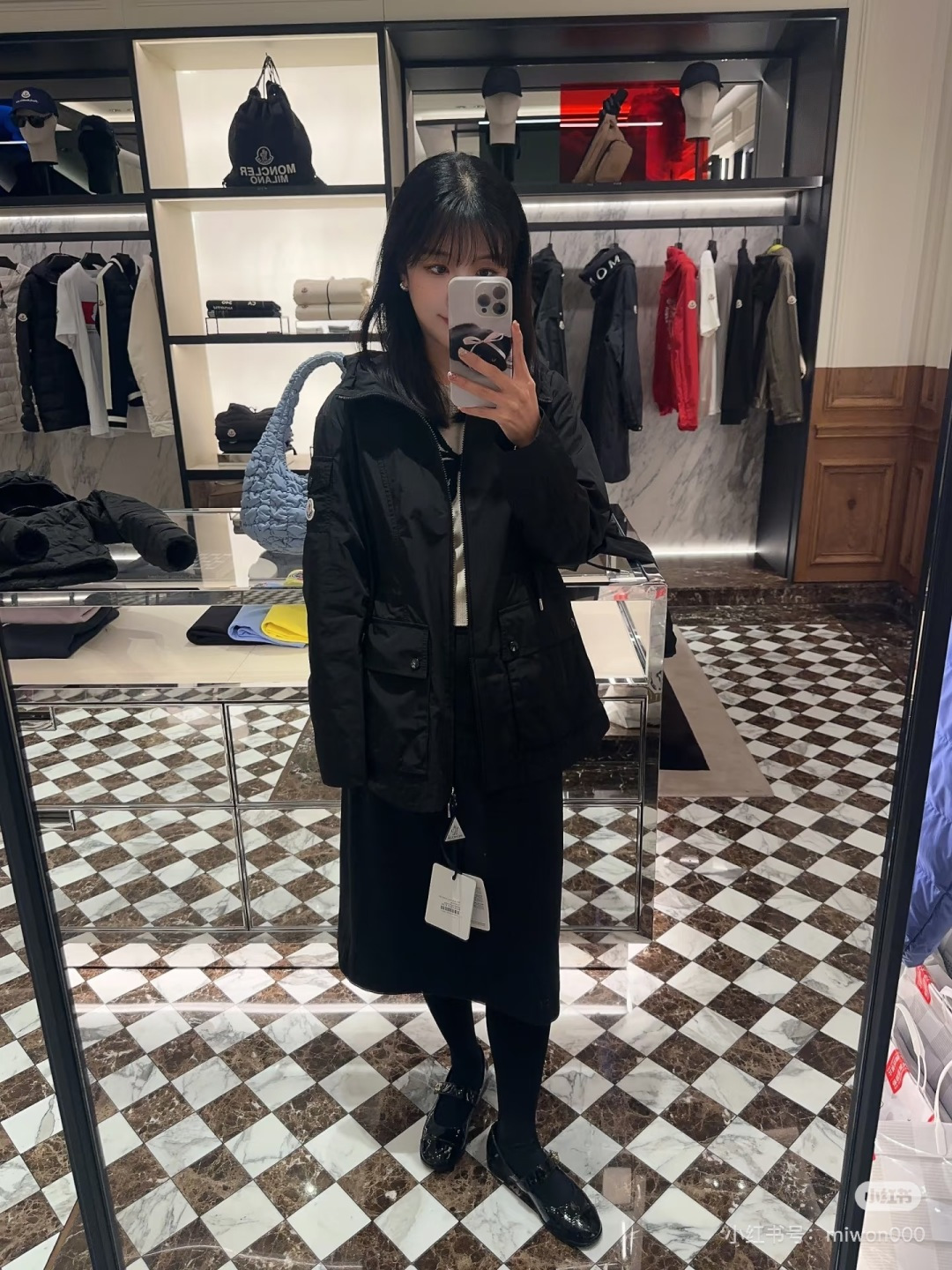 몽클레어 후드 포켓 바람막이 2컬러