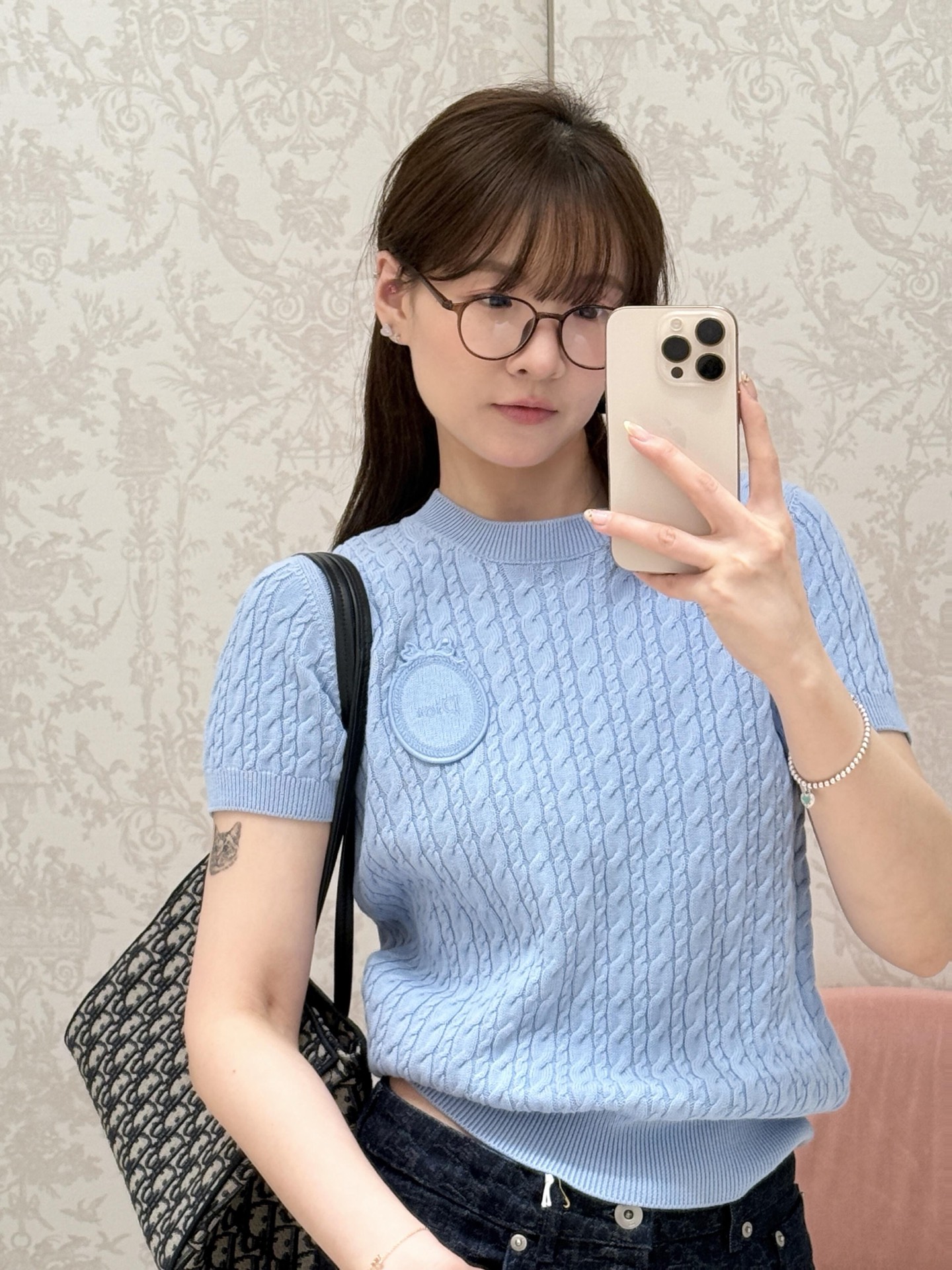 [고퀄]디올 반팔 니트
