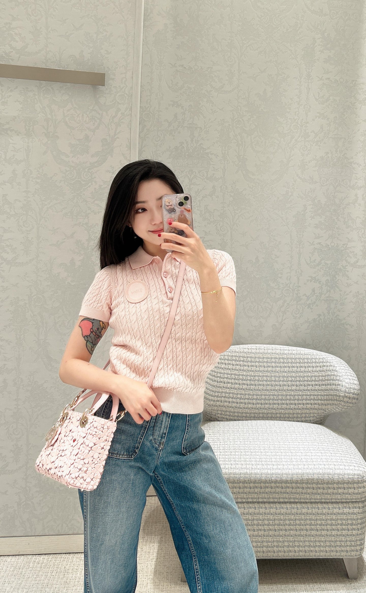 [고퀄]디올 카라 반팔 니트