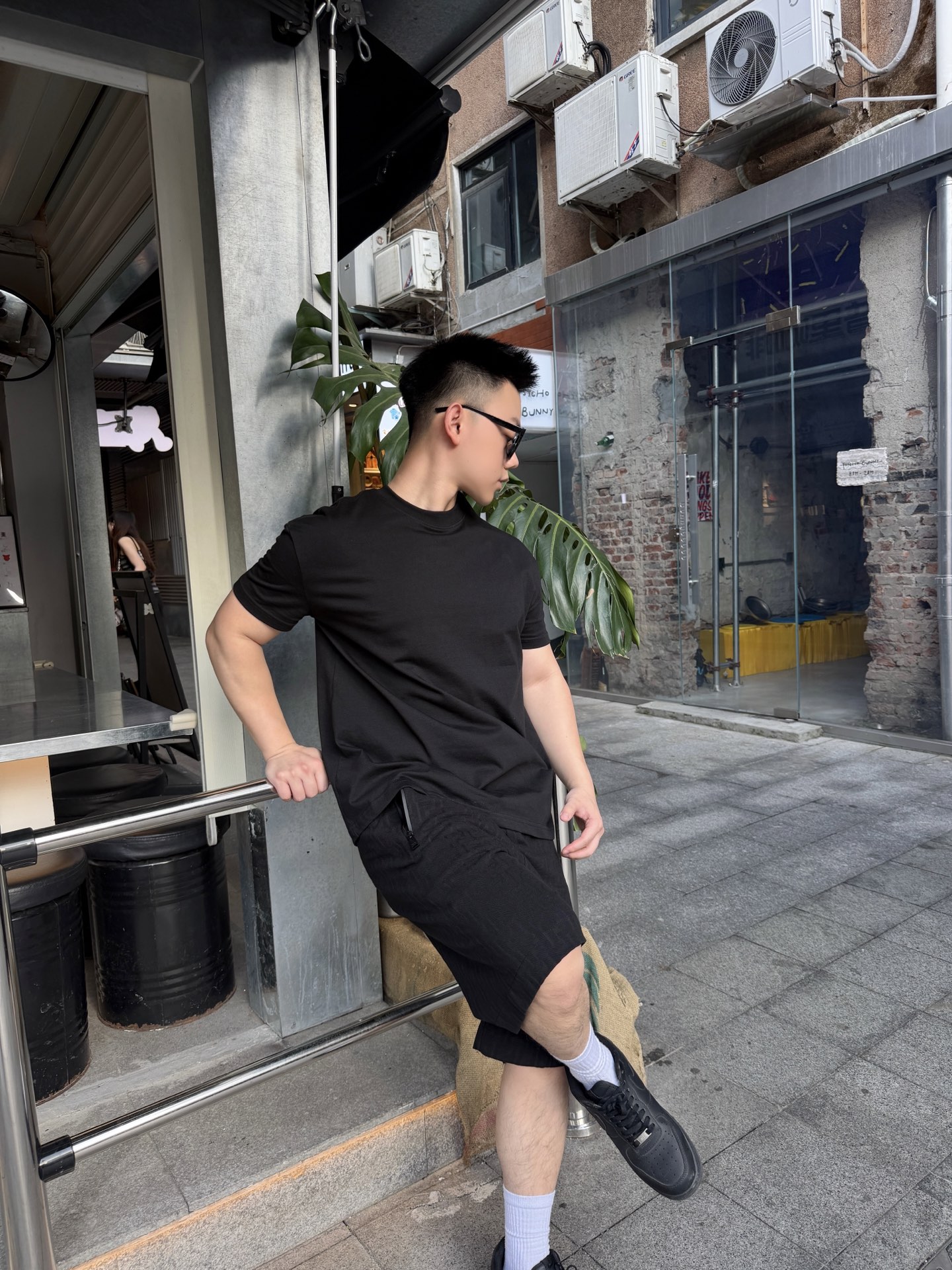 펜디 맨즈 로고 밴딩 숏팬츠