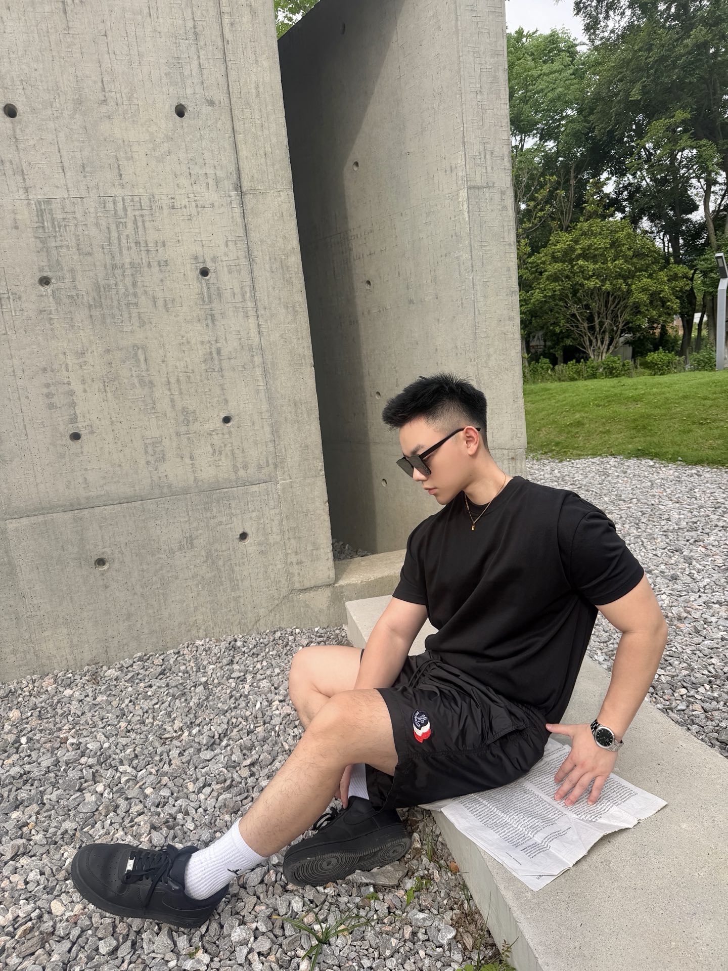 몽클레어 맨즈 밴딩 숏팬츠 2컬러