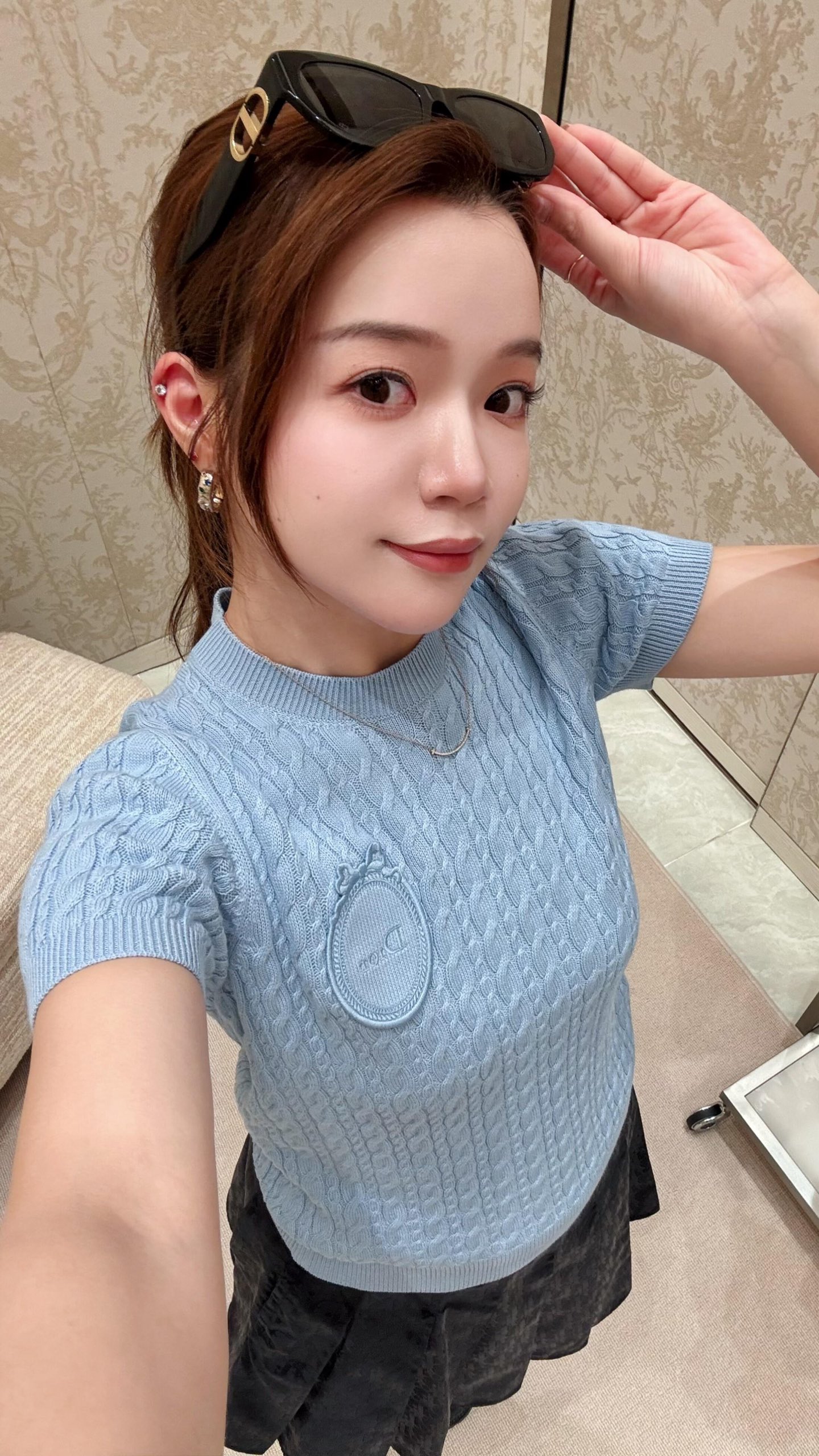 [고퀄]디올 반팔 니트