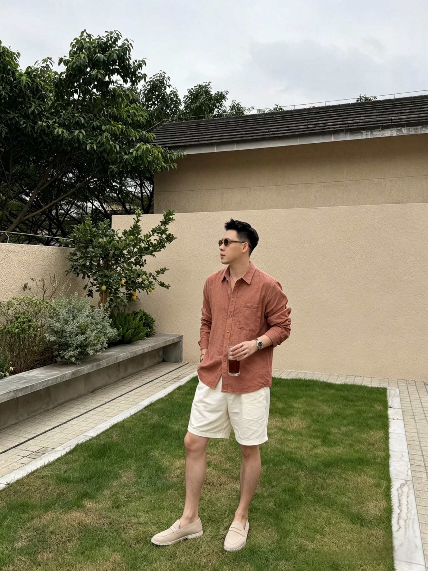 로로피아나 맨즈 린넨 셔츠