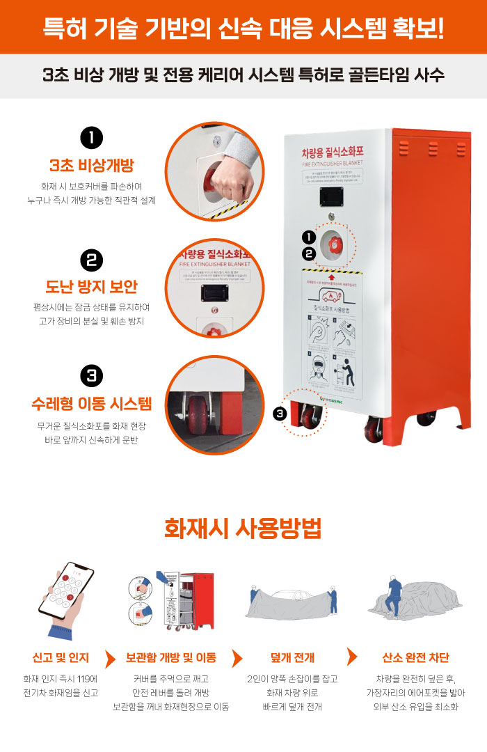 원일 질식소화덮개 보관함