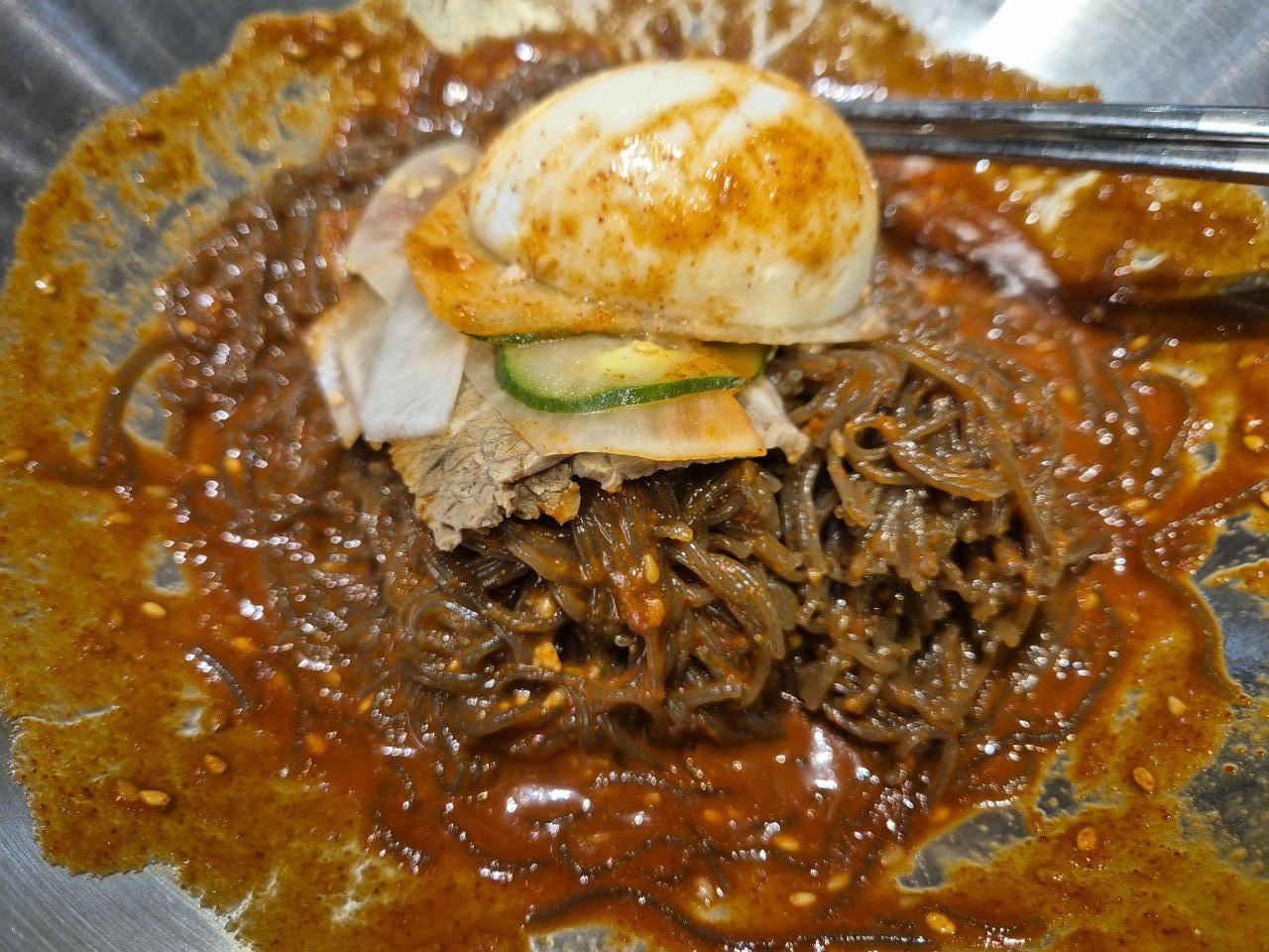 고기 먹은 후 입가심으로 완벽한 매콤 새콤한 타이거키친 비빔냉면