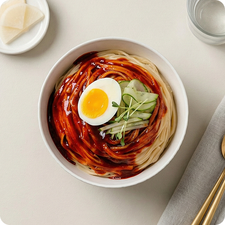 Spicy-Sweet Bibim Noodles