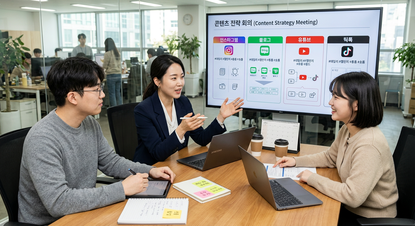 고효율 콘텐츠 설계 이미지