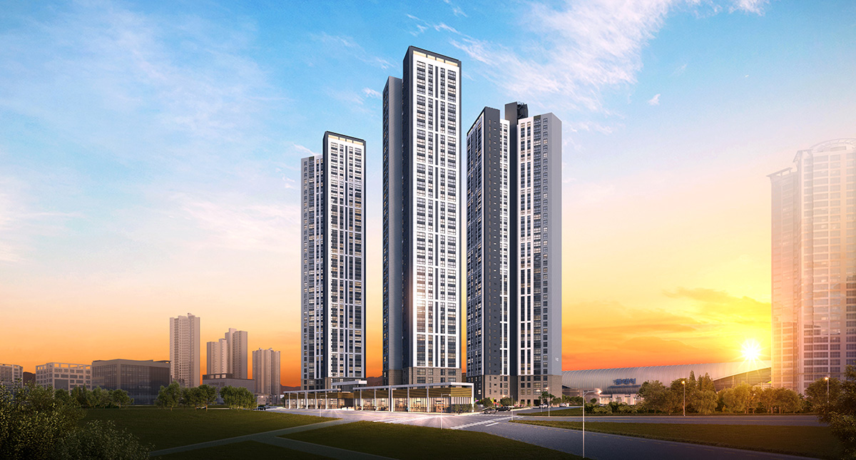 동래 반도유보라 아파트 조감도 안내 이미지